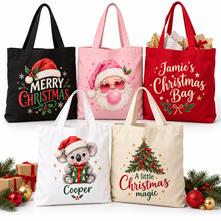 Xmas Tote Bags & Gift Bags