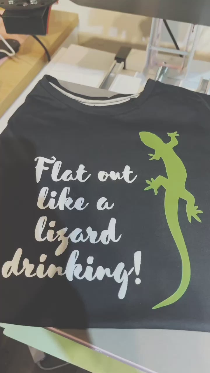Flat Out Like a Lizard Drinking Tshirt