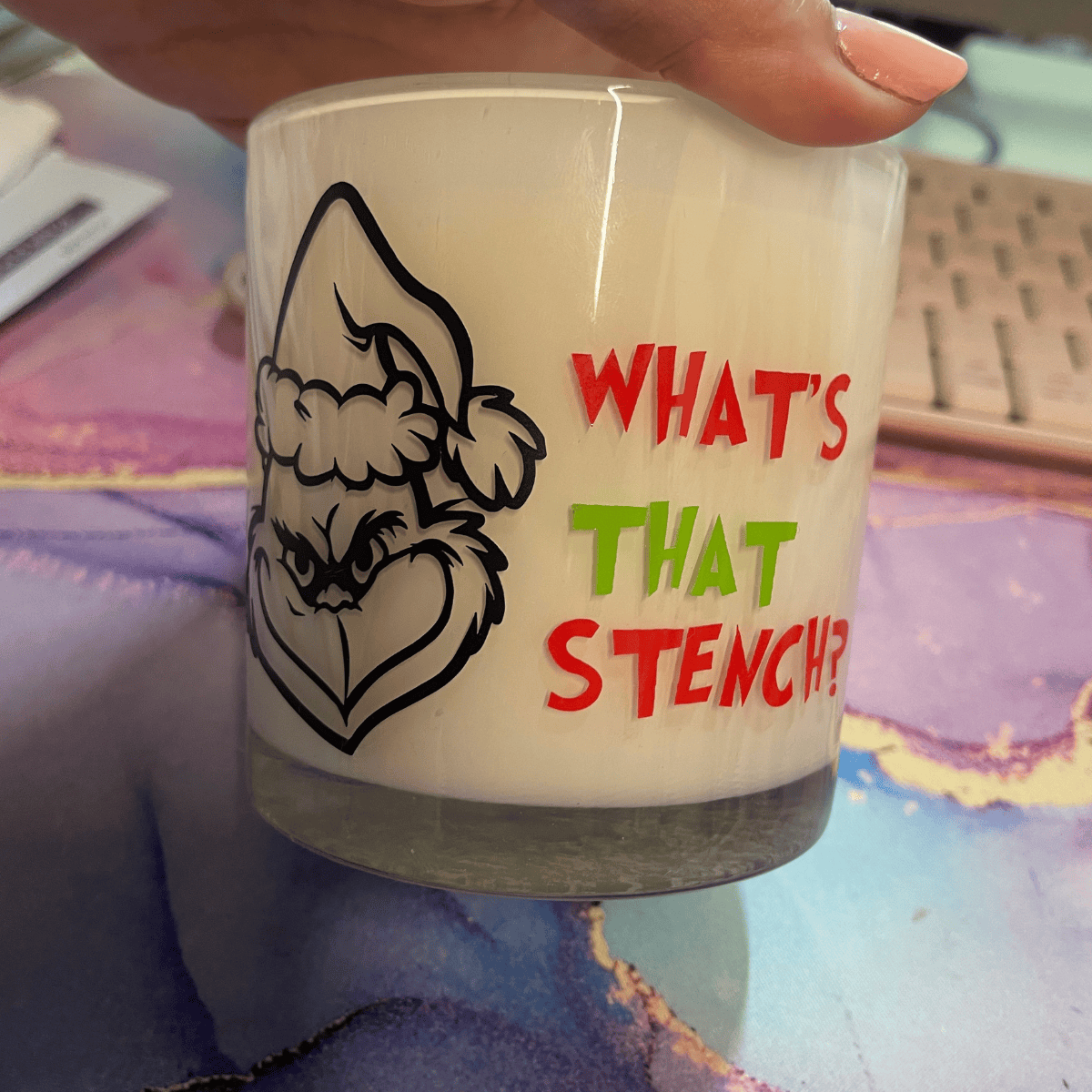SIMPLI Candles What's that Stench Grinch Candle