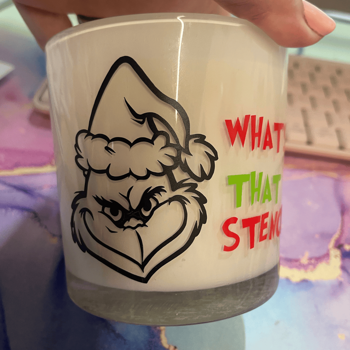SIMPLI Candles What's that Stench Grinch Candle