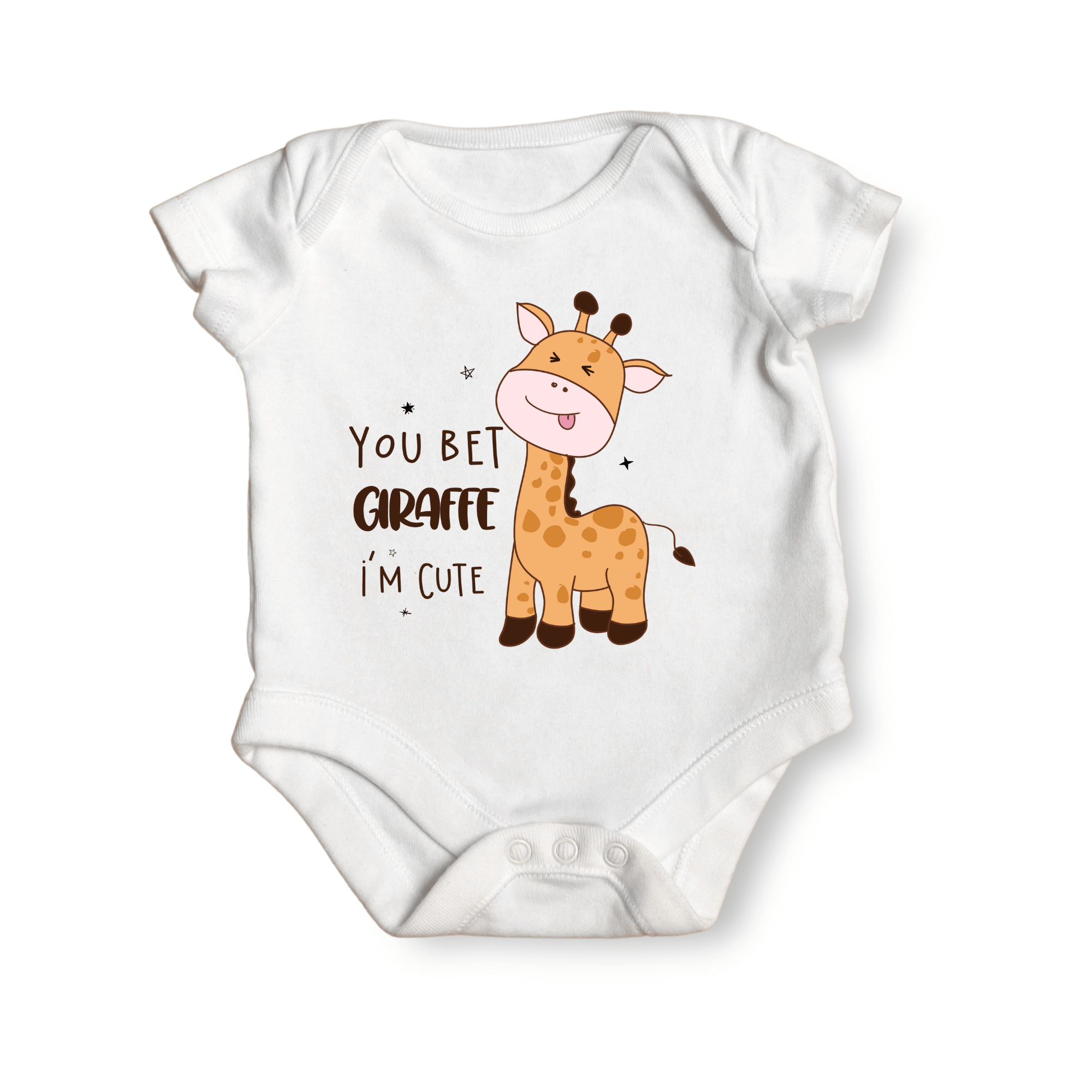 Simpli Must Have Baby Onesie You Bet Giraffe I'm Cute Onesie