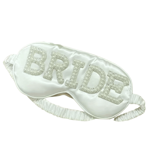 Simpli Must Have Bride Sleep Mask BRIDE Sleep Mask - Diamonte and Pearl feature