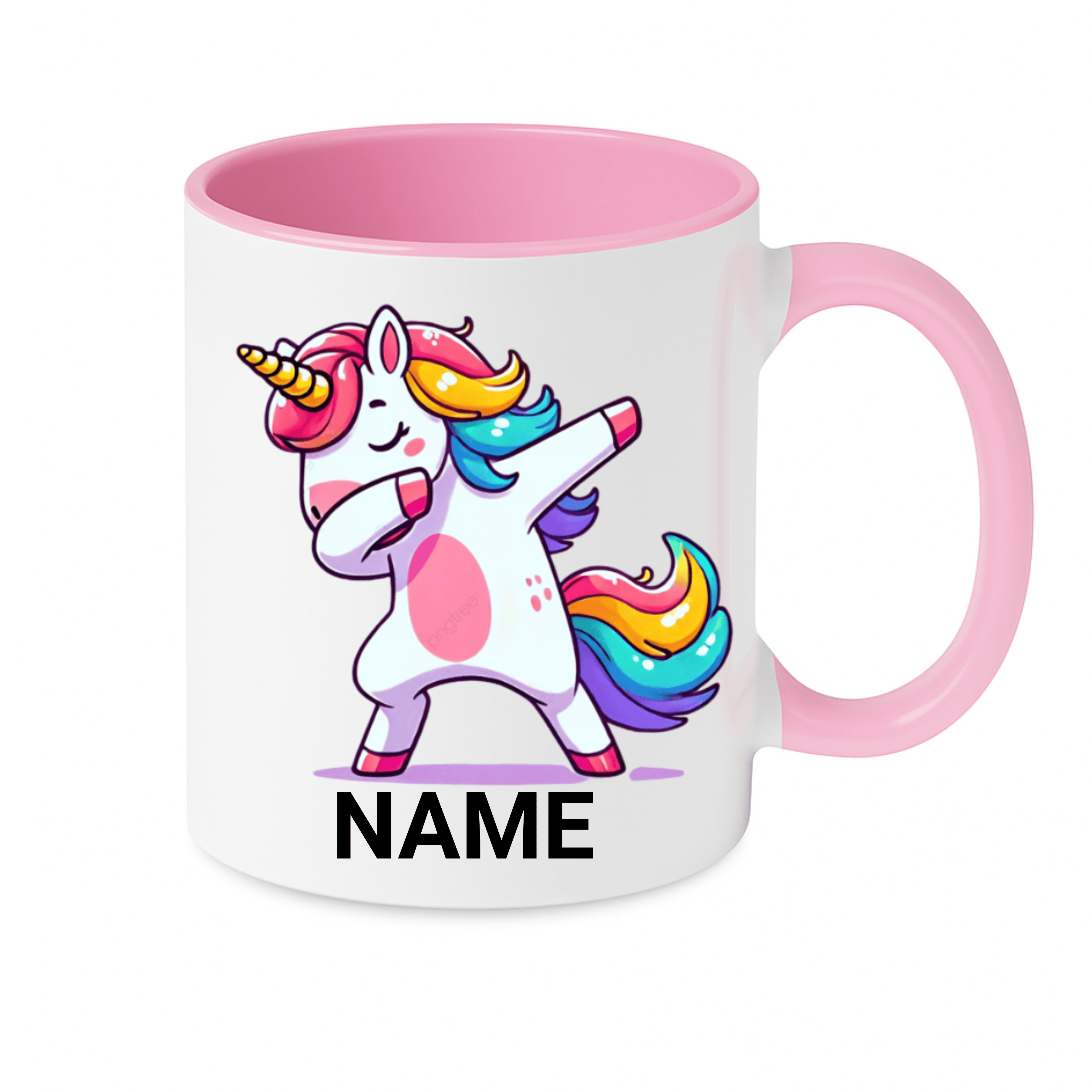 Simpli Must Have Ceramic Coffee Mug Personalised Dabbing Unicorn Mug