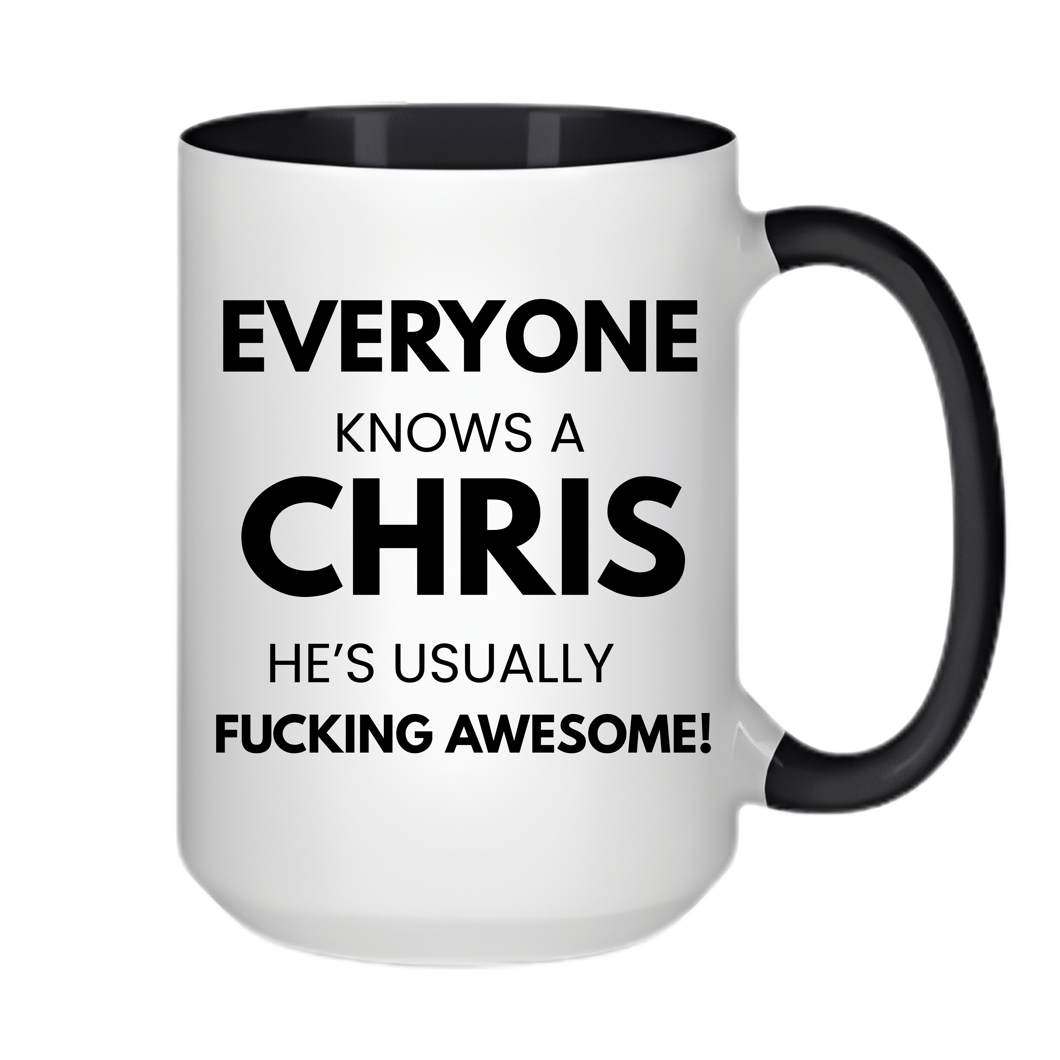 Simpli Must Have Ceramic Coffee Mug Personalised Everyone Knows a (Name)