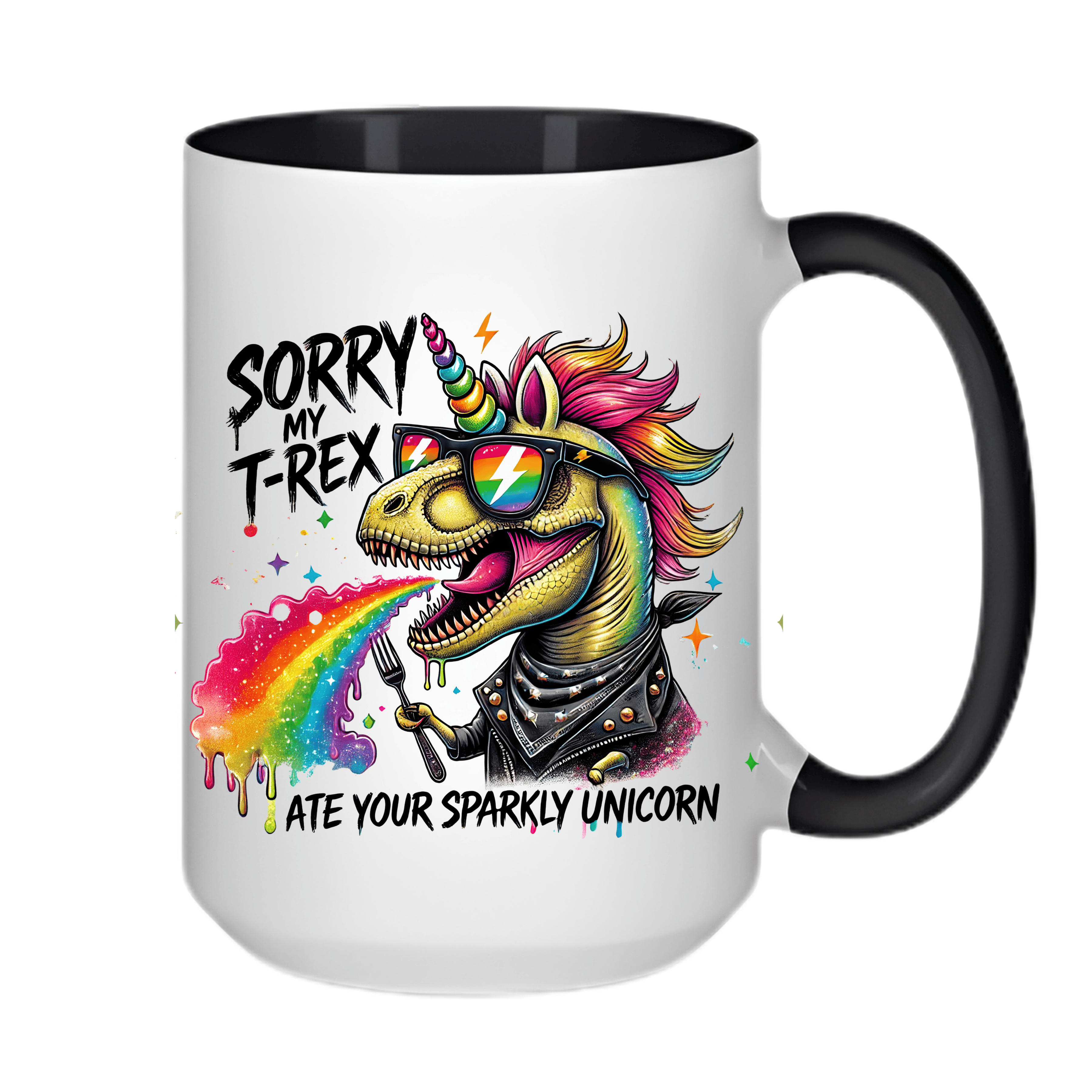 Simpli Must Have Ceramic Coffee Mug Sorry my Trex ate your Unicorn Mug