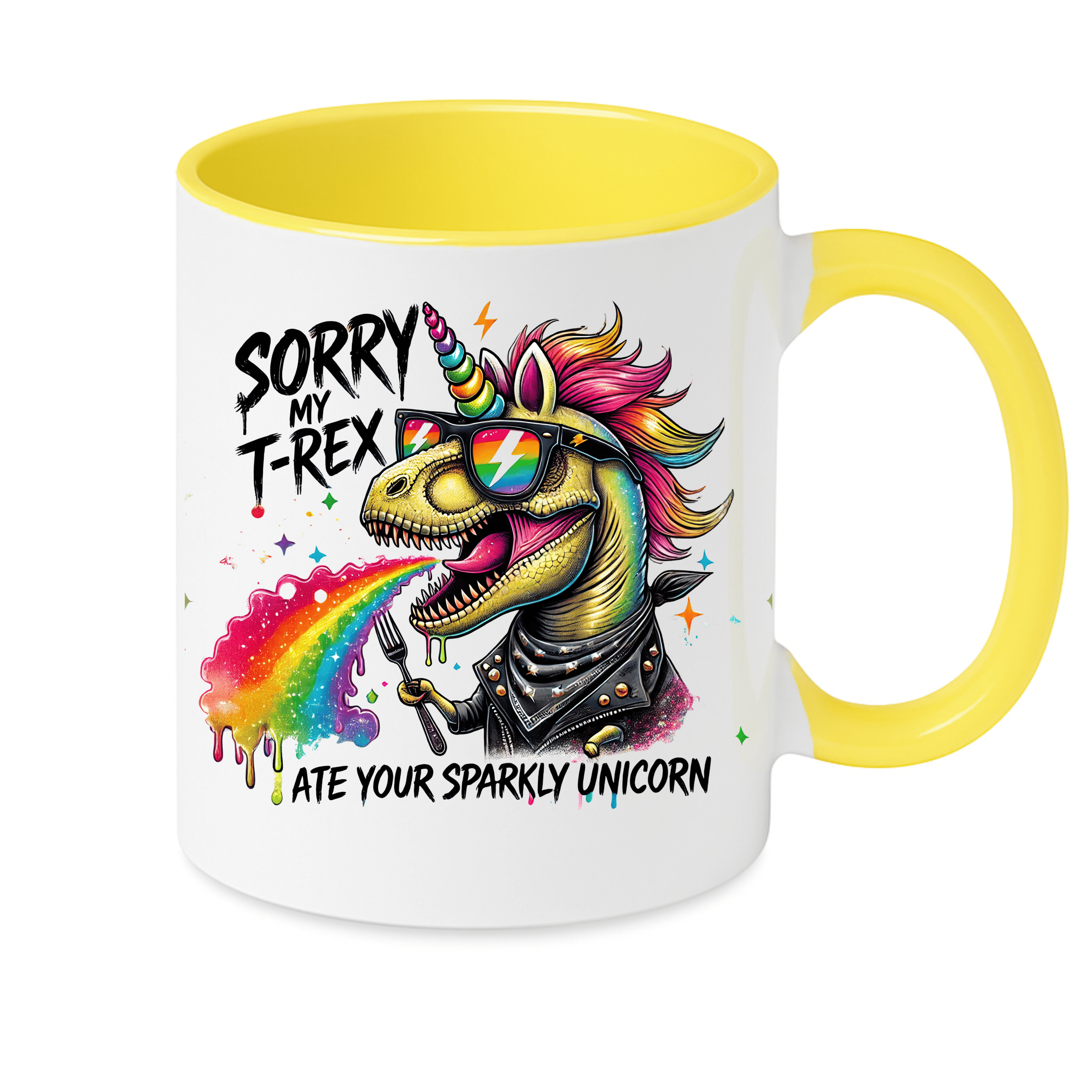 Simpli Must Have Ceramic Coffee Mug Sorry my Trex ate your Unicorn Mug
