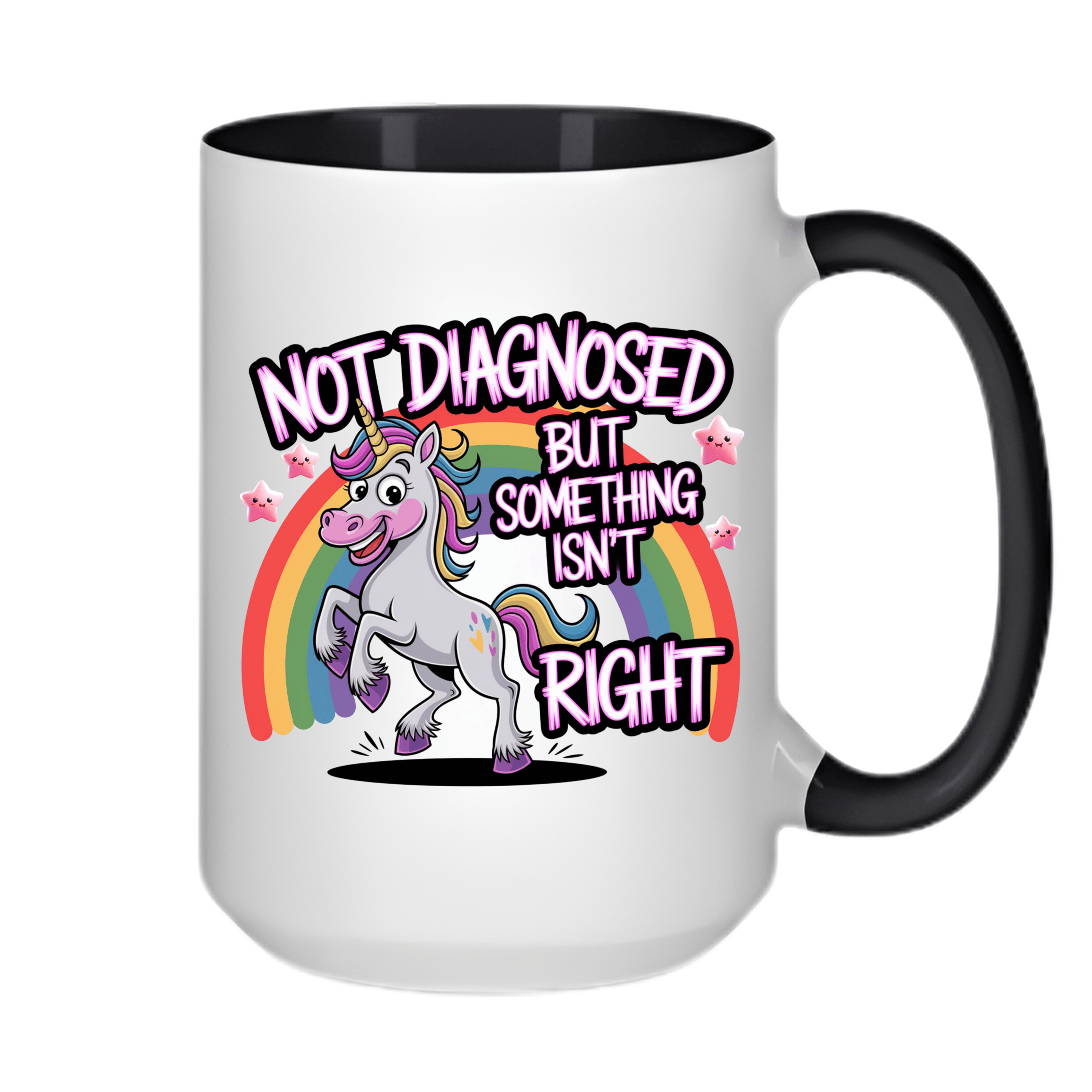 Simpli Must Have Ceramic Coffee Mug Undiagnosed but Something Isn't Right Unicorn Mug