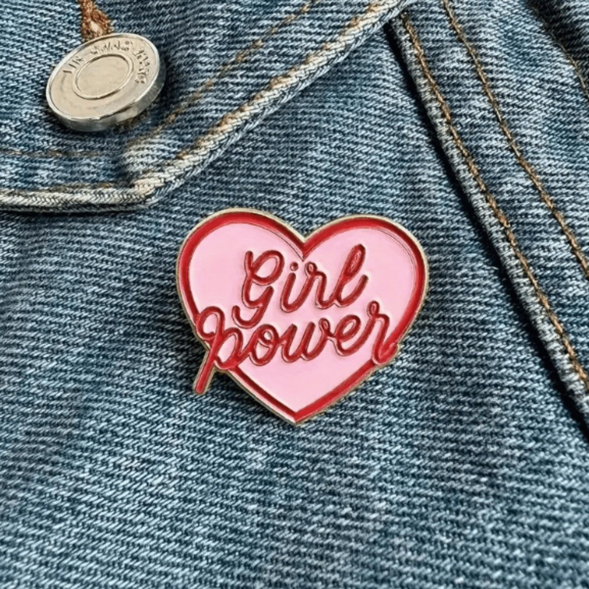 Simpli Must Have Enamel Pin Girl Power Enamel Pin Brooch