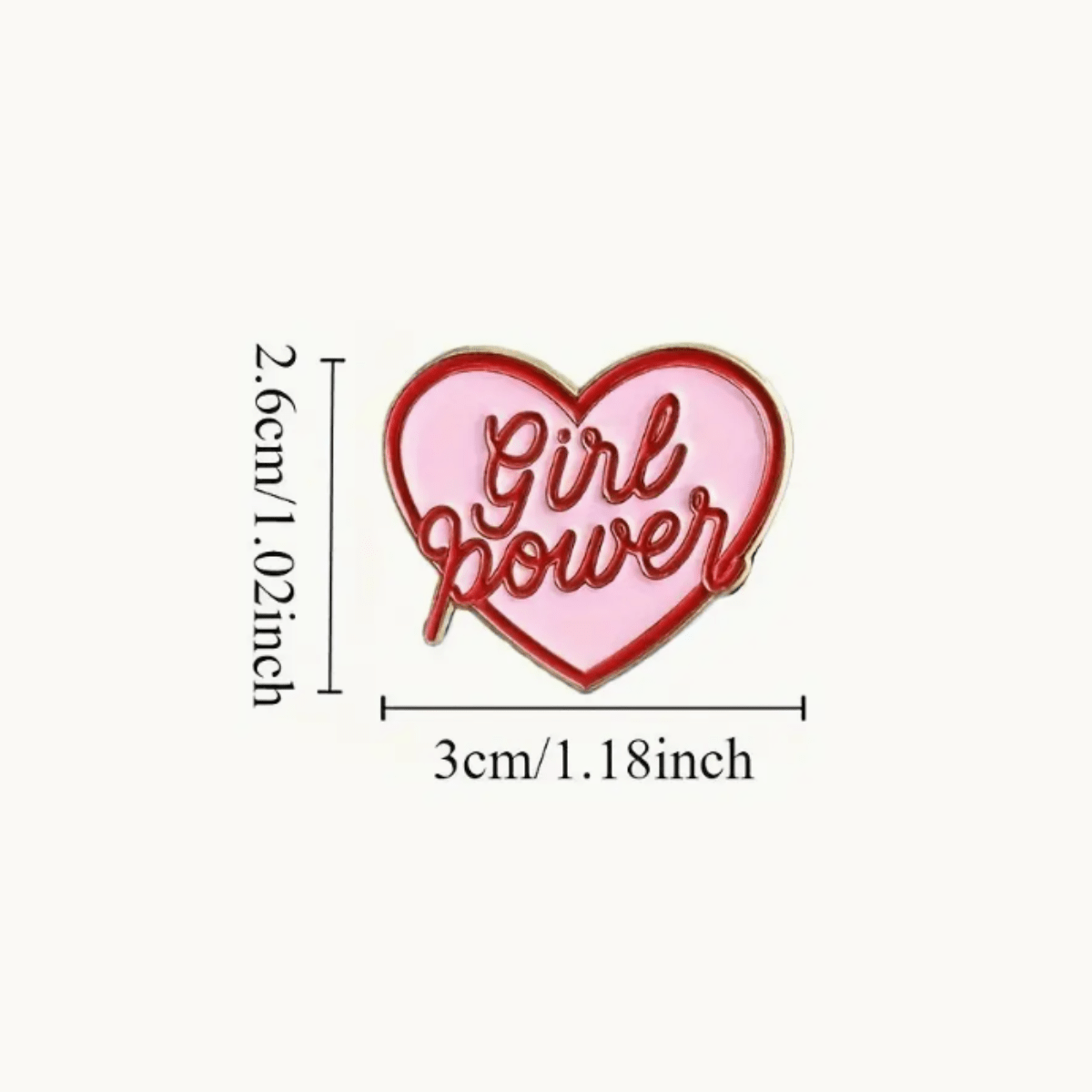 Simpli Must Have Enamel Pin Girl Power Enamel Pin Brooch