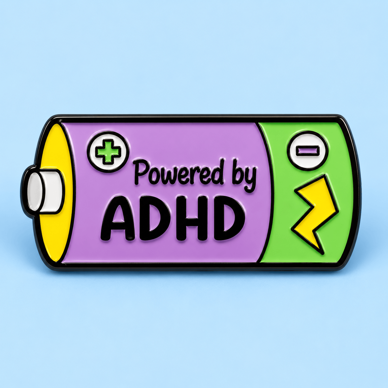 Simpli Must Have Enamel Pin Powered by ADHD Enamel Brooch