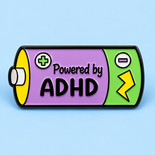 Simpli Must Have Enamel Pin Powered by ADHD Enamel Brooch