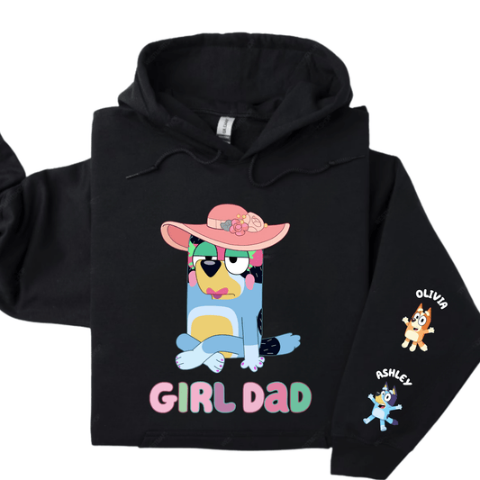 Simpli Must Have Hoodie Bluey Hoodie Girl Dad Personalised