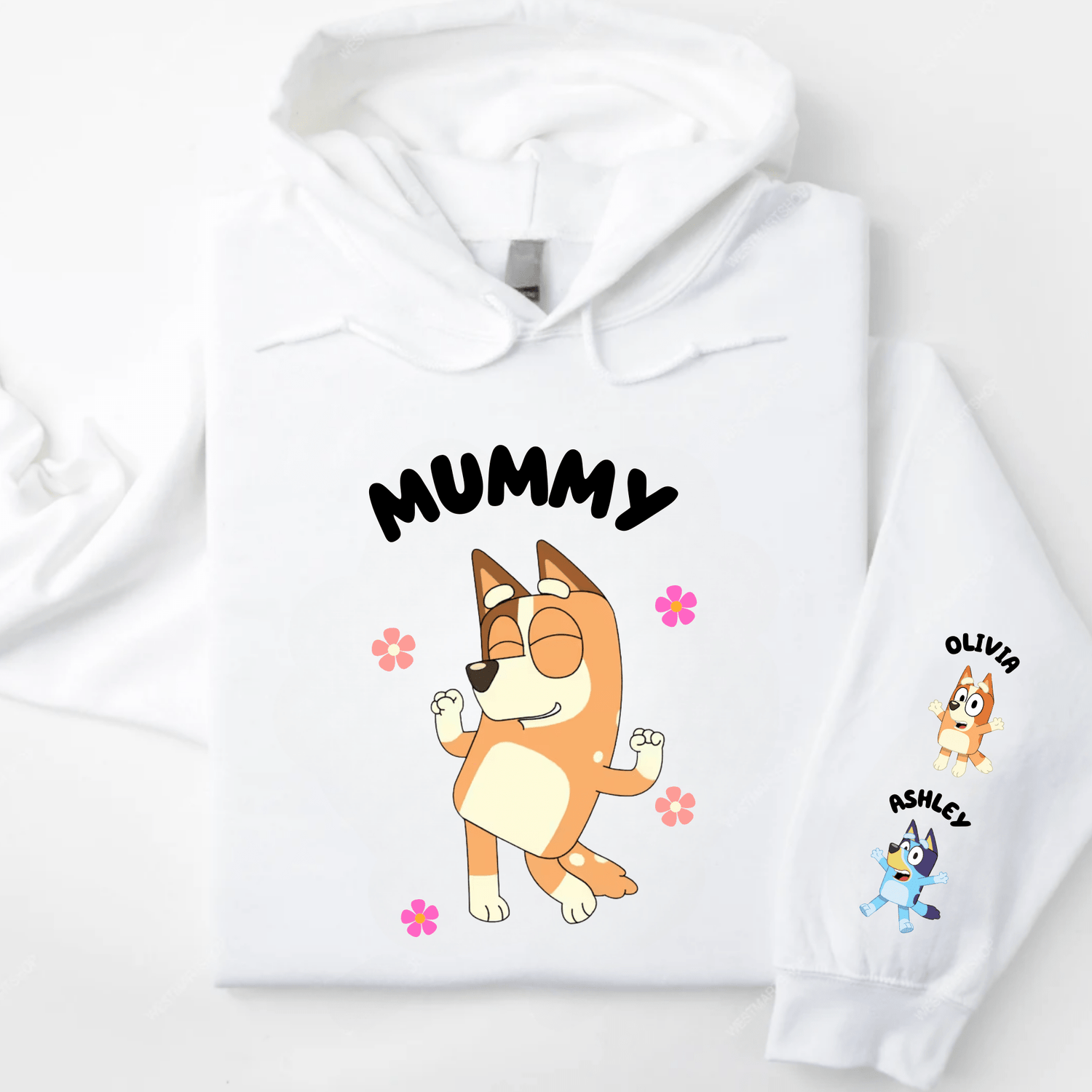 Simpli Must Have Hoodie Bluey Hoodie Personalised Mum, Gran, Nan, Aunt