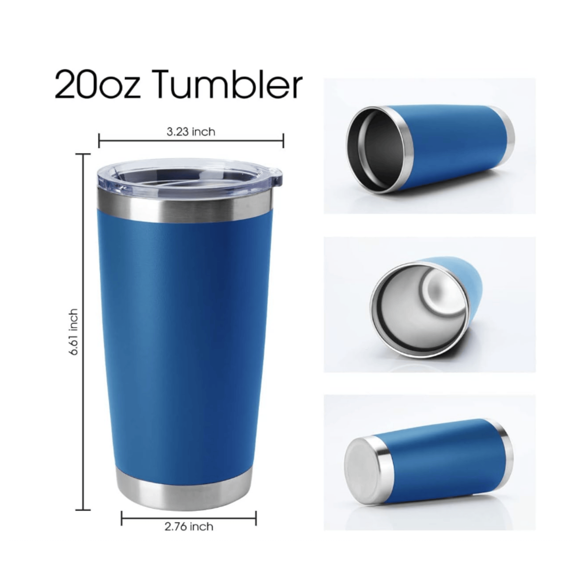 Simpli Must Have Insulated tumbler Navy Blue 20oz Tumbler
