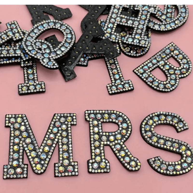 Simpli Must Have Iron-On Patches Rhinestone Iron-On Letters