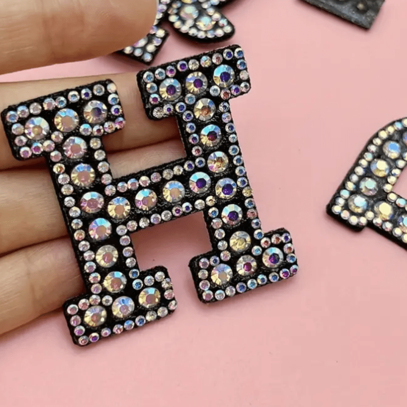 Simpli Must Have Iron-On Patches Rhinestone Iron-On Letters