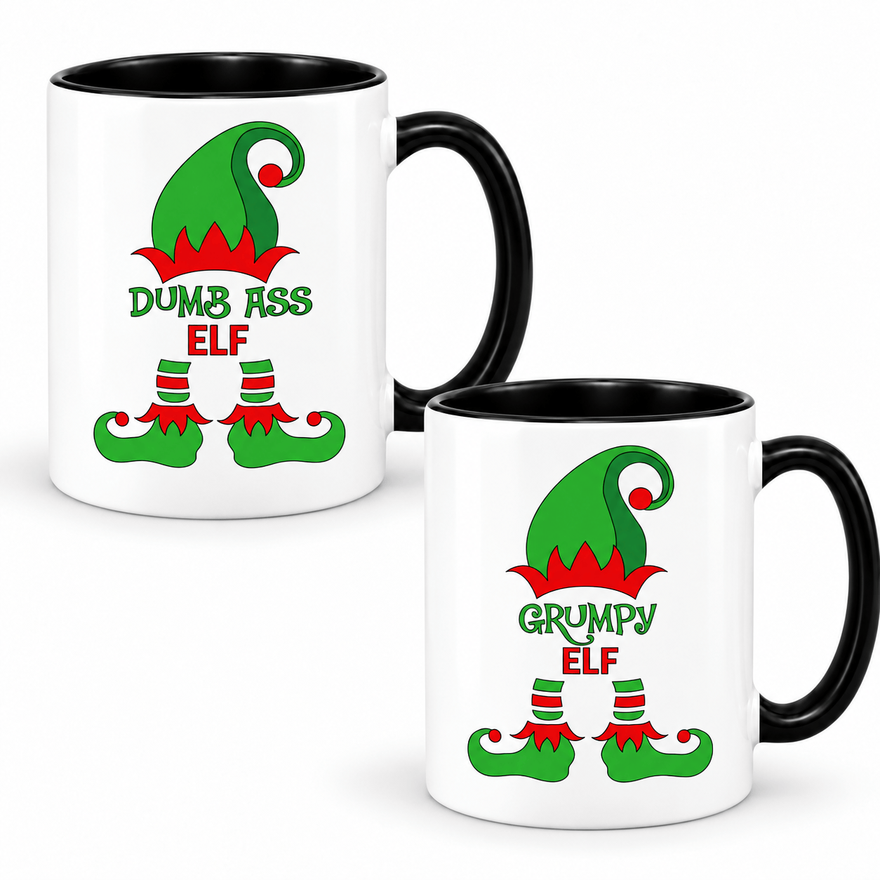 Simpli Must Have Mugs Cheeky Xmas Elf Mugs - Personalised Elf Mugs