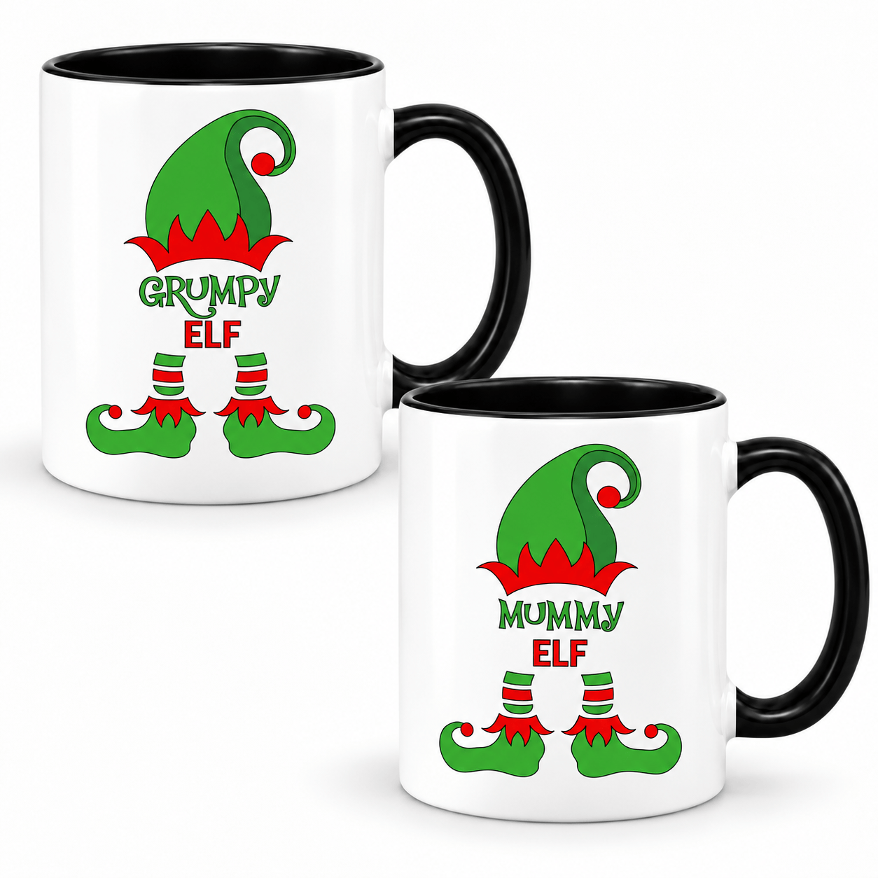 Simpli Must Have Mugs Fun Xmas Elf Mugs - Personalise to Suit Your Mood
