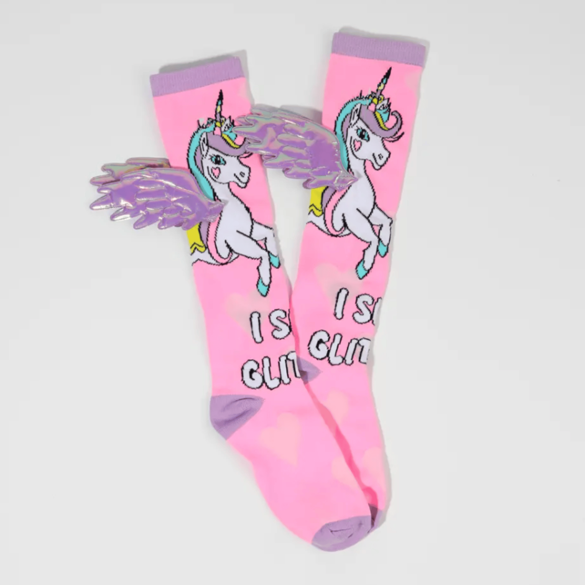 Simpli Must Have socks I Shit Glitter Unicorn Socks