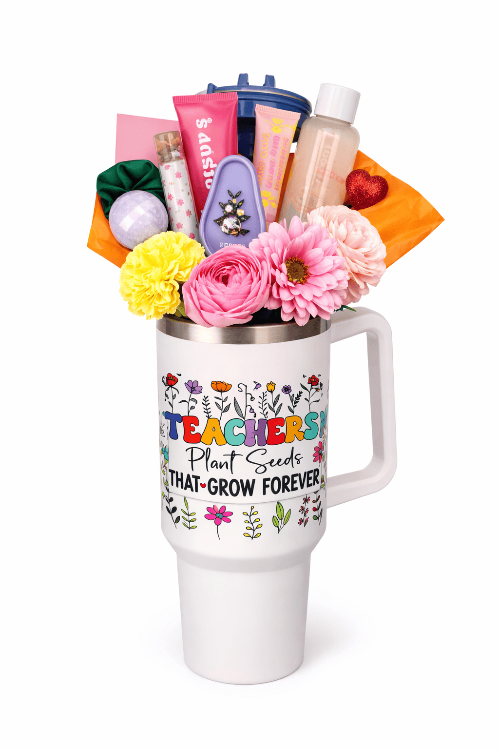 Simpli Must Have Stanley Cup 40oz Teacher Tumbler Bouquet Stanley Bouquet