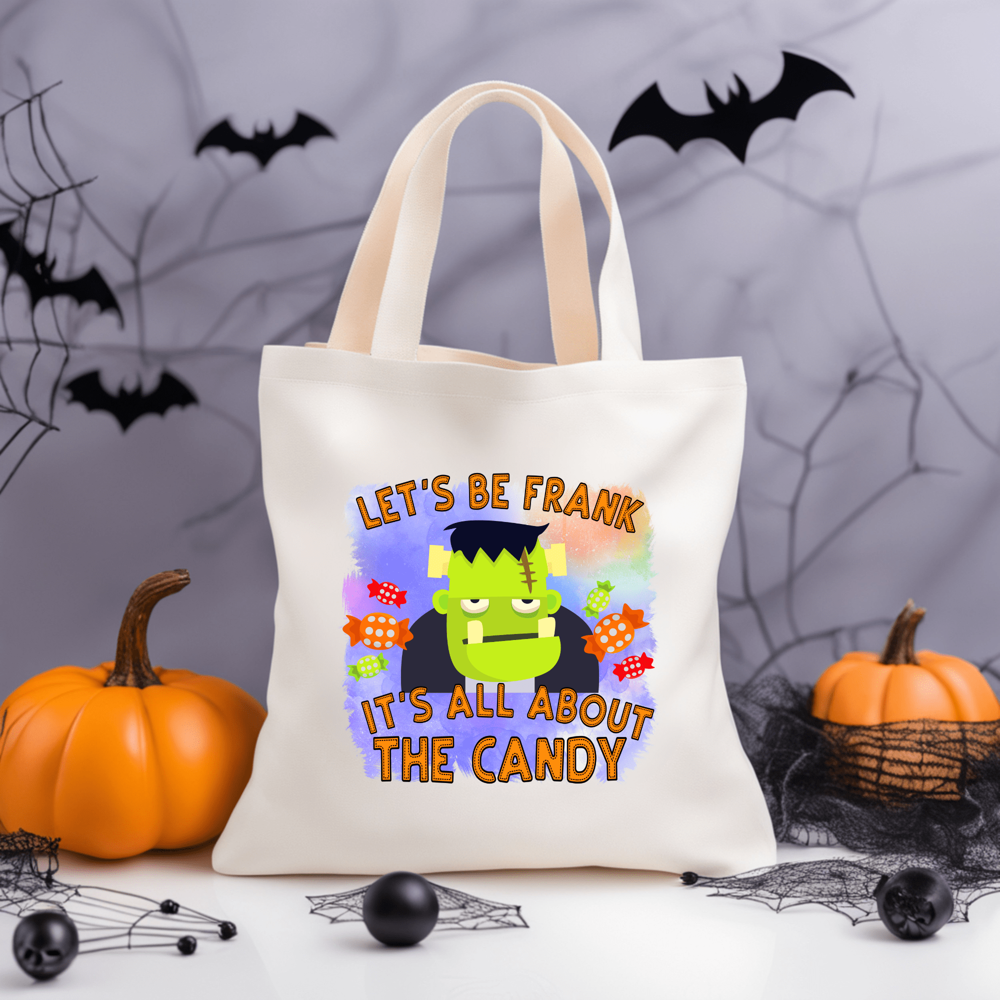 Simpli Must Have Tote Bag All About the Candy Tote Bag Halloween