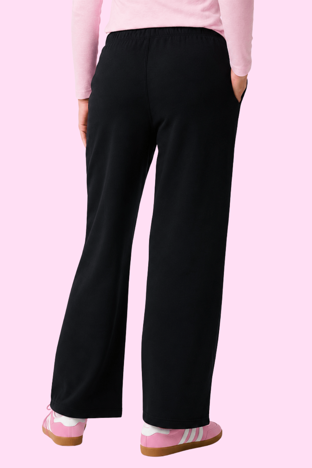 Simpli Must Have Track Pants Personalised Unisex Track Pants Black - Wide Leg