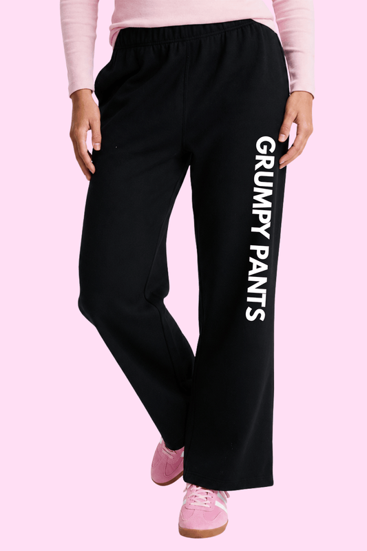Simpli Must Have Track Pants Personalised Unisex Track Pants Black - Wide Leg