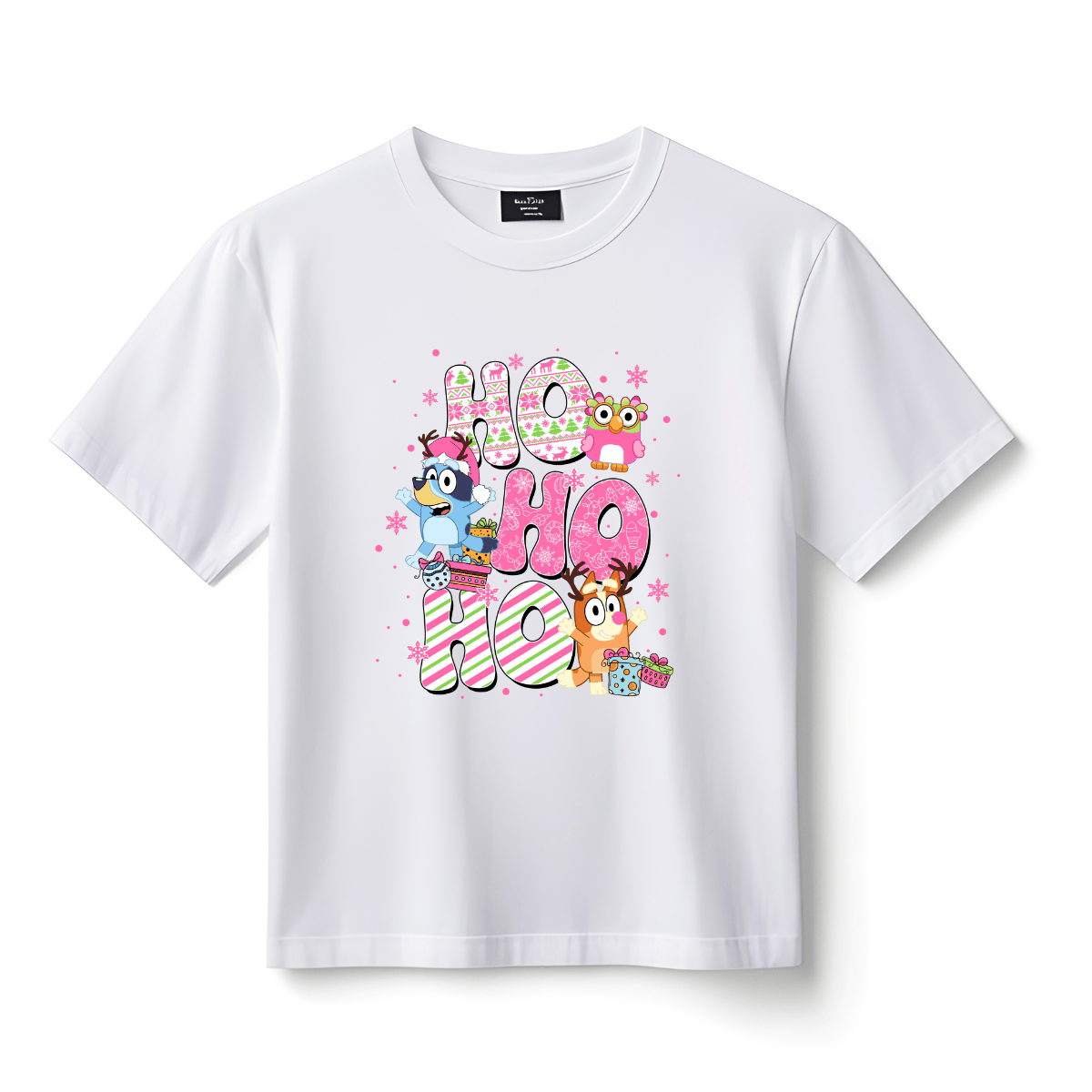 Simpli Must Have TShirt Bluey Ho Ho Ho Christmas Tshirt