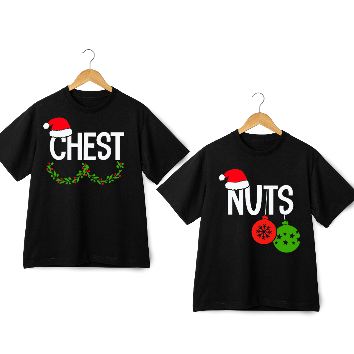 Simpli Must Have TShirt Chest Nuts Matching Xmas Tshirts