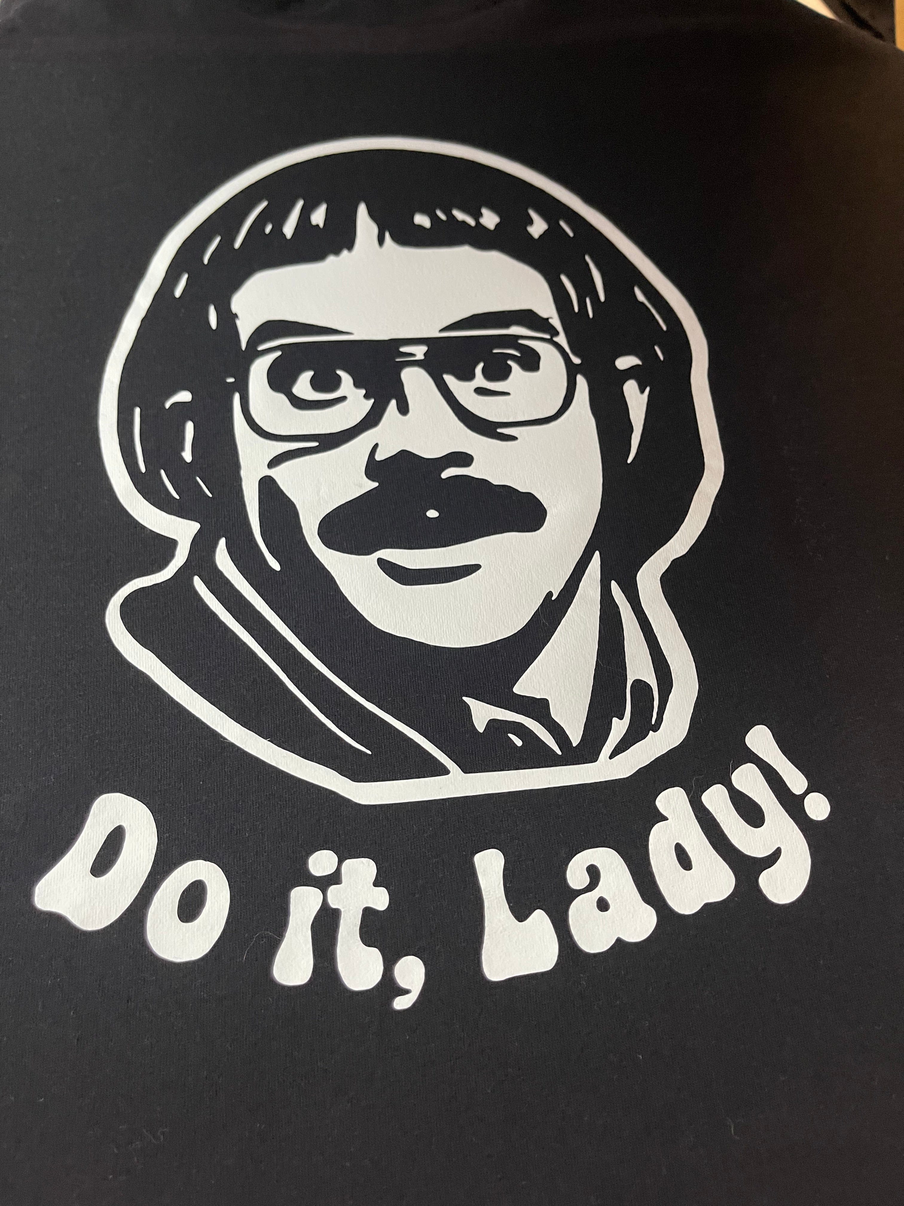 Simpli Must Have TShirt Chit Do It Lady Black T-Shirt