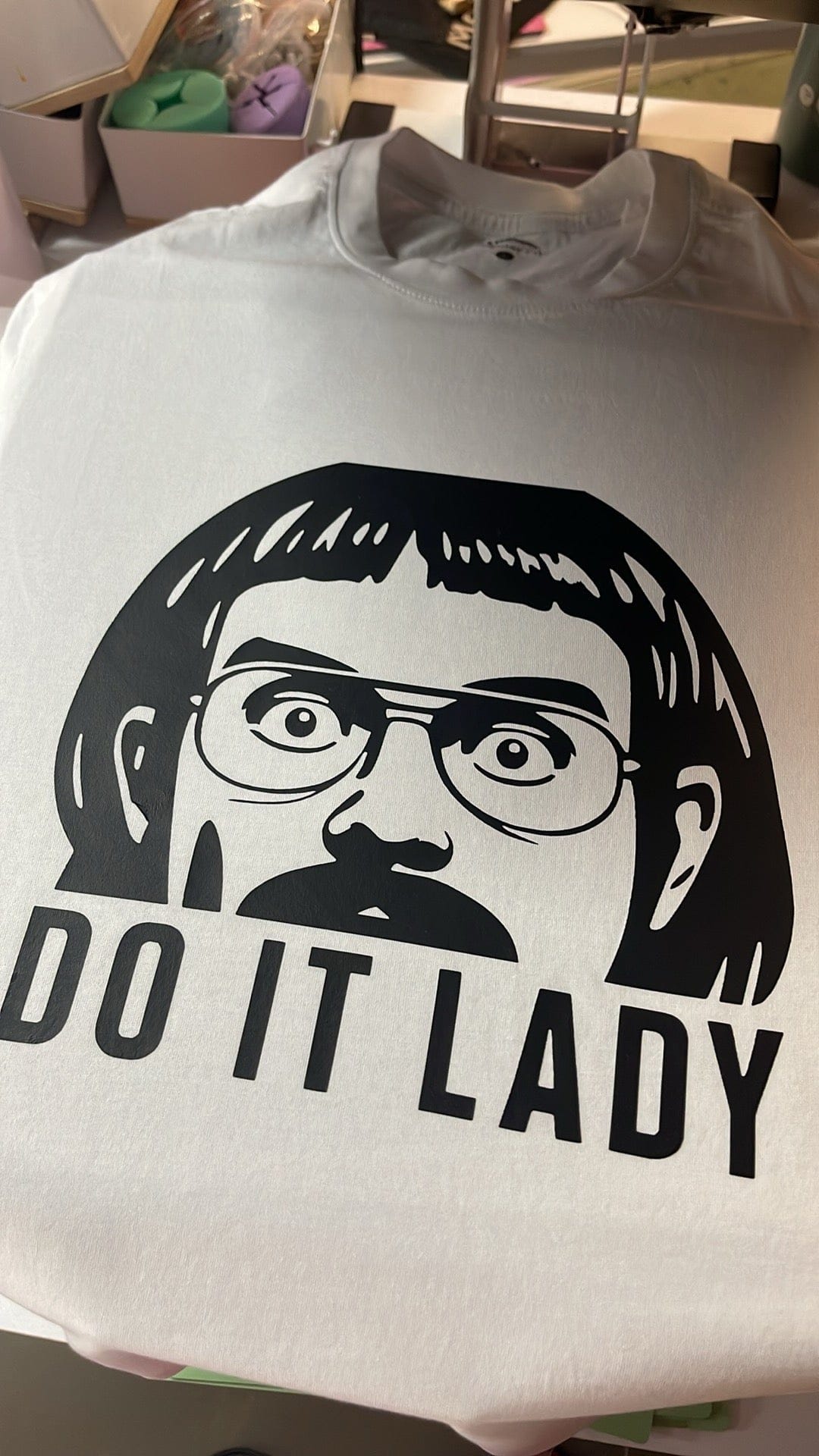Simpli Must Have TShirt Chit Do It Lady White T-Shirt