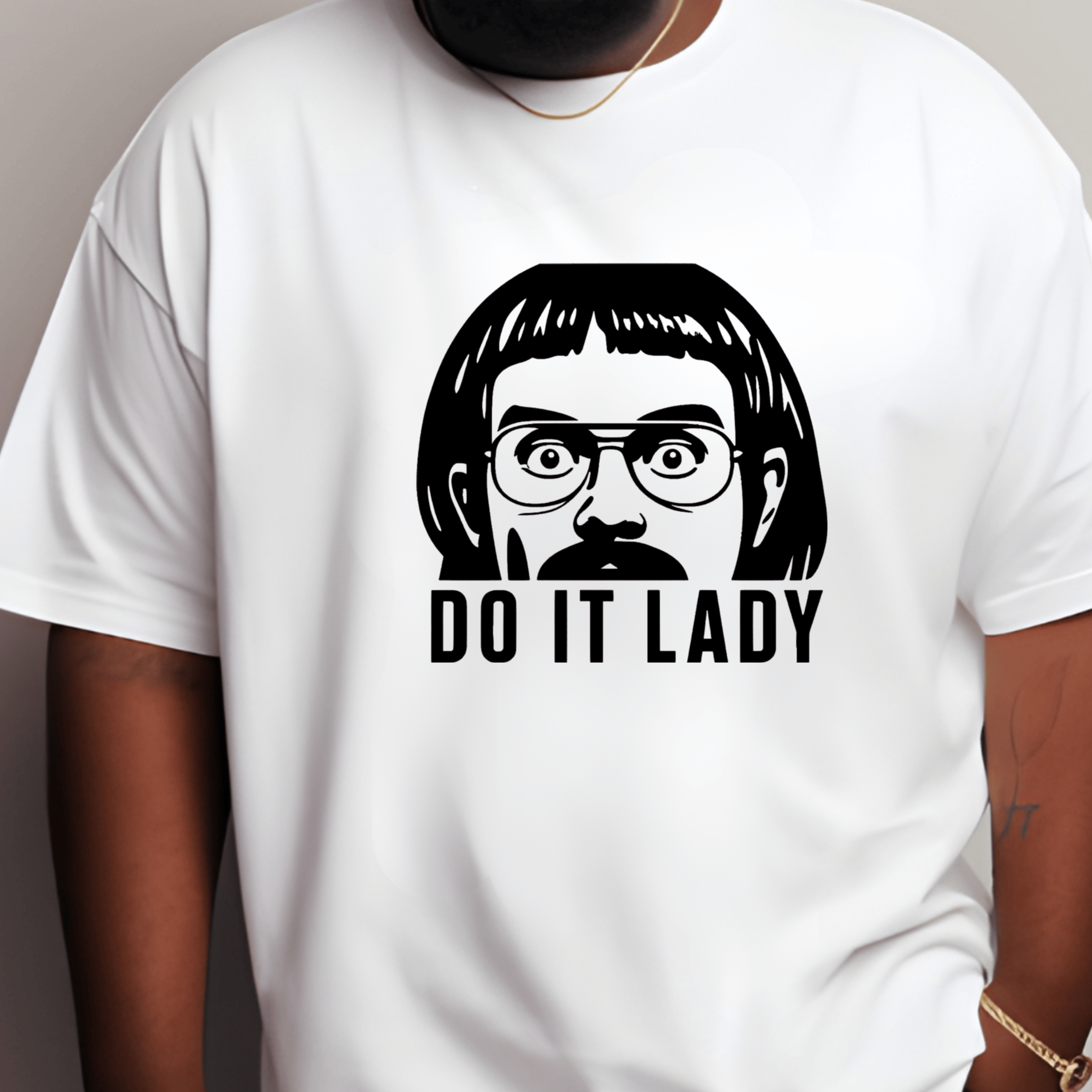 Simpli Must Have TShirt Chit Do It Lady White T-Shirt