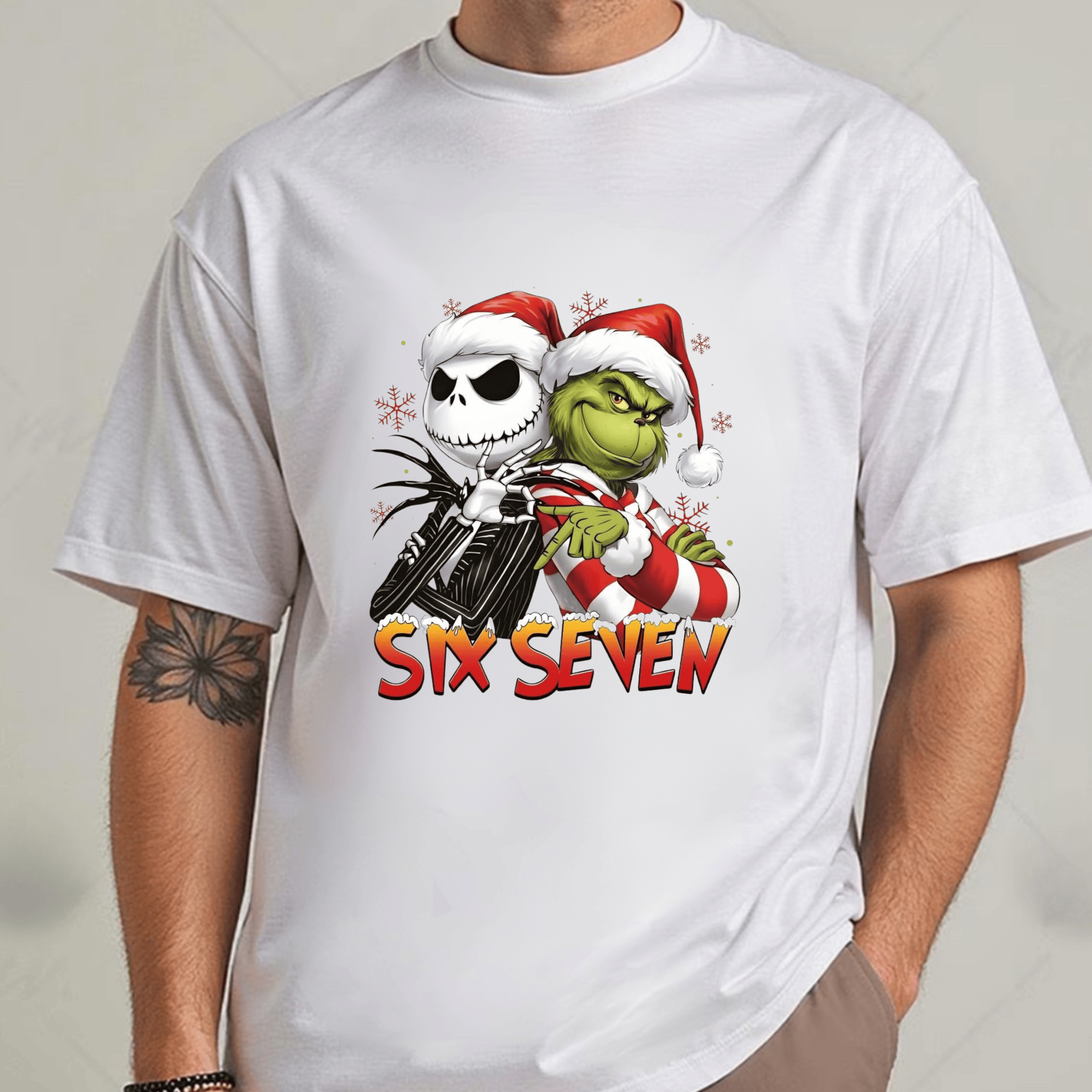 Simpli Must Have TShirt Christmas 6 & 7 Tshirts - Grinch & Jack Skellington Six & Seven