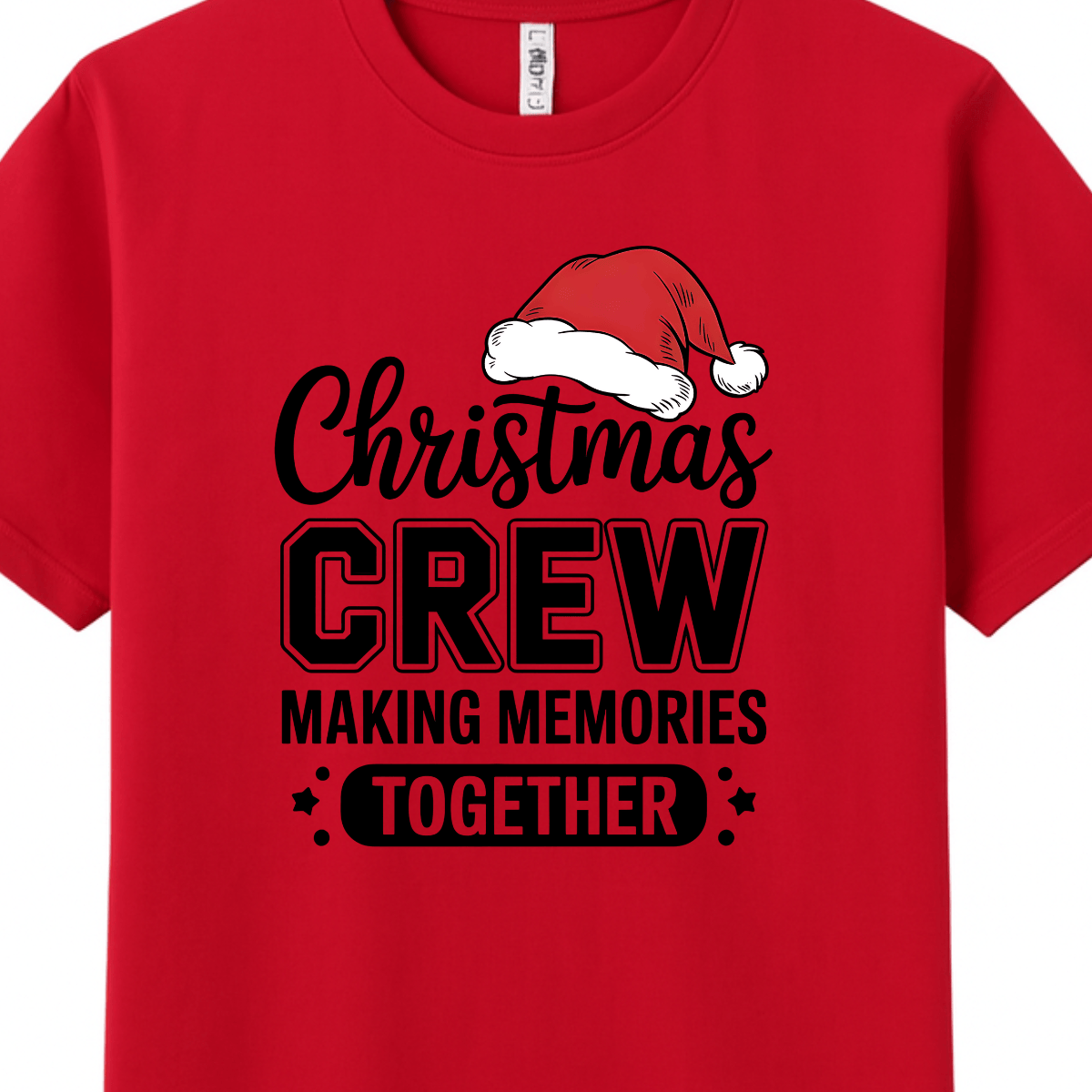 Simpli Must Have TShirt Christmas Crew Making Memories Together Tee - Limited Edition Red Tee
