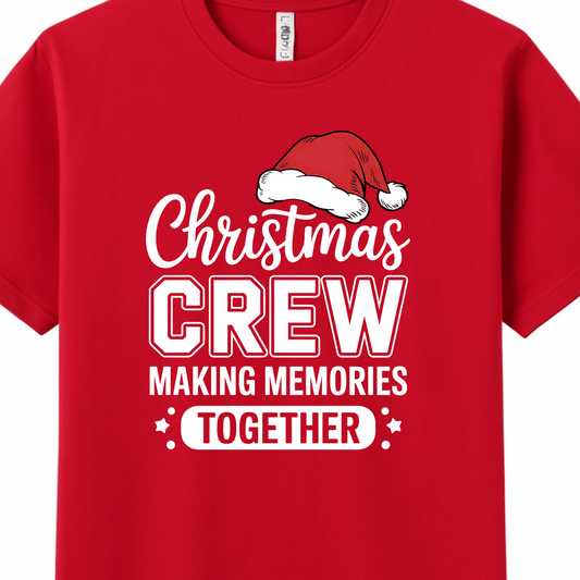 Simpli Must Have TShirt Christmas Crew Making Memories Together Tee - Limited Edition Red Tee