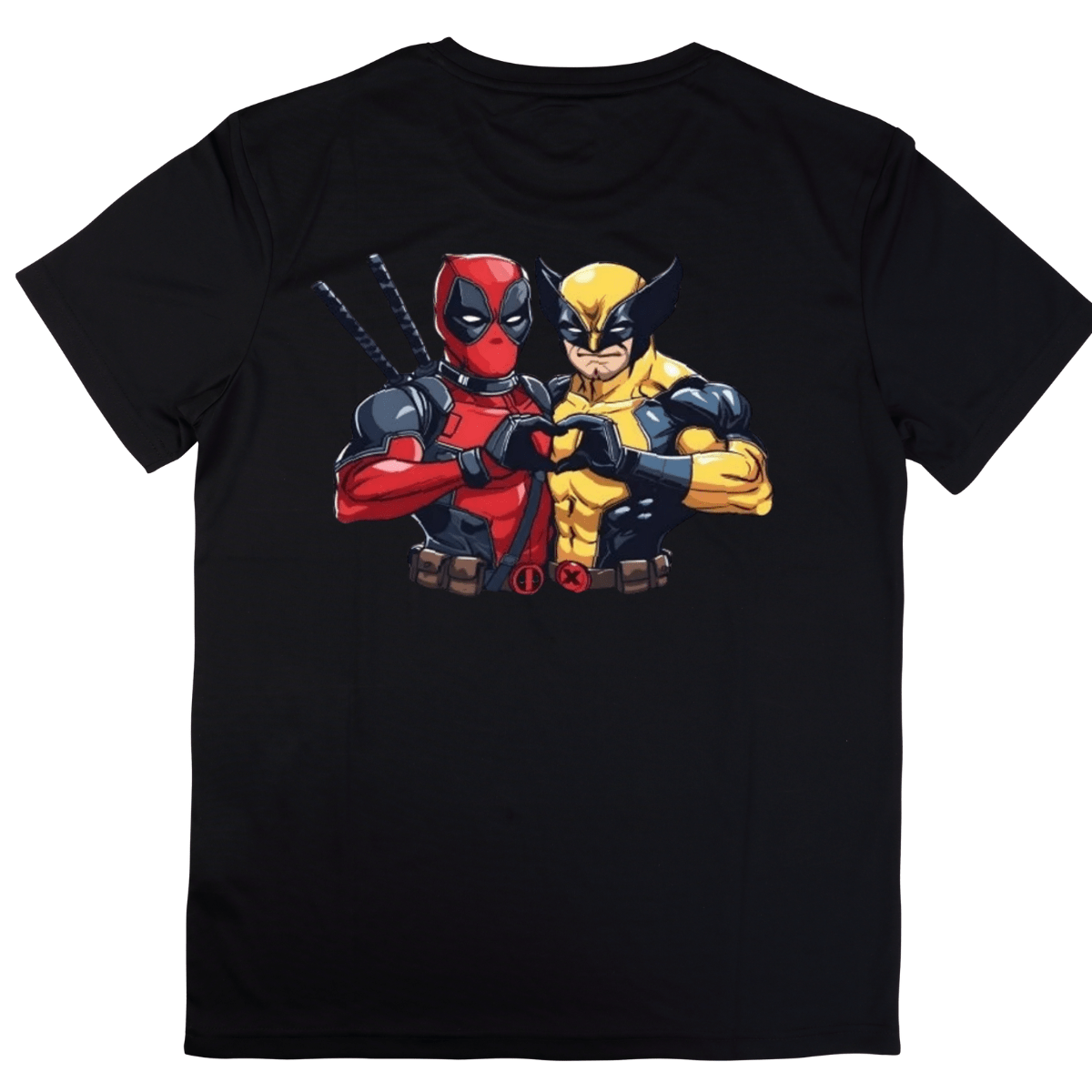 Simpli Must Have TShirt DeadPool Wolverine Heart Tshirt