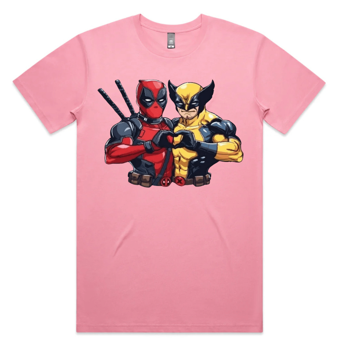 Simpli Must Have TShirt DeadPool Wolverine Heart Tshirt