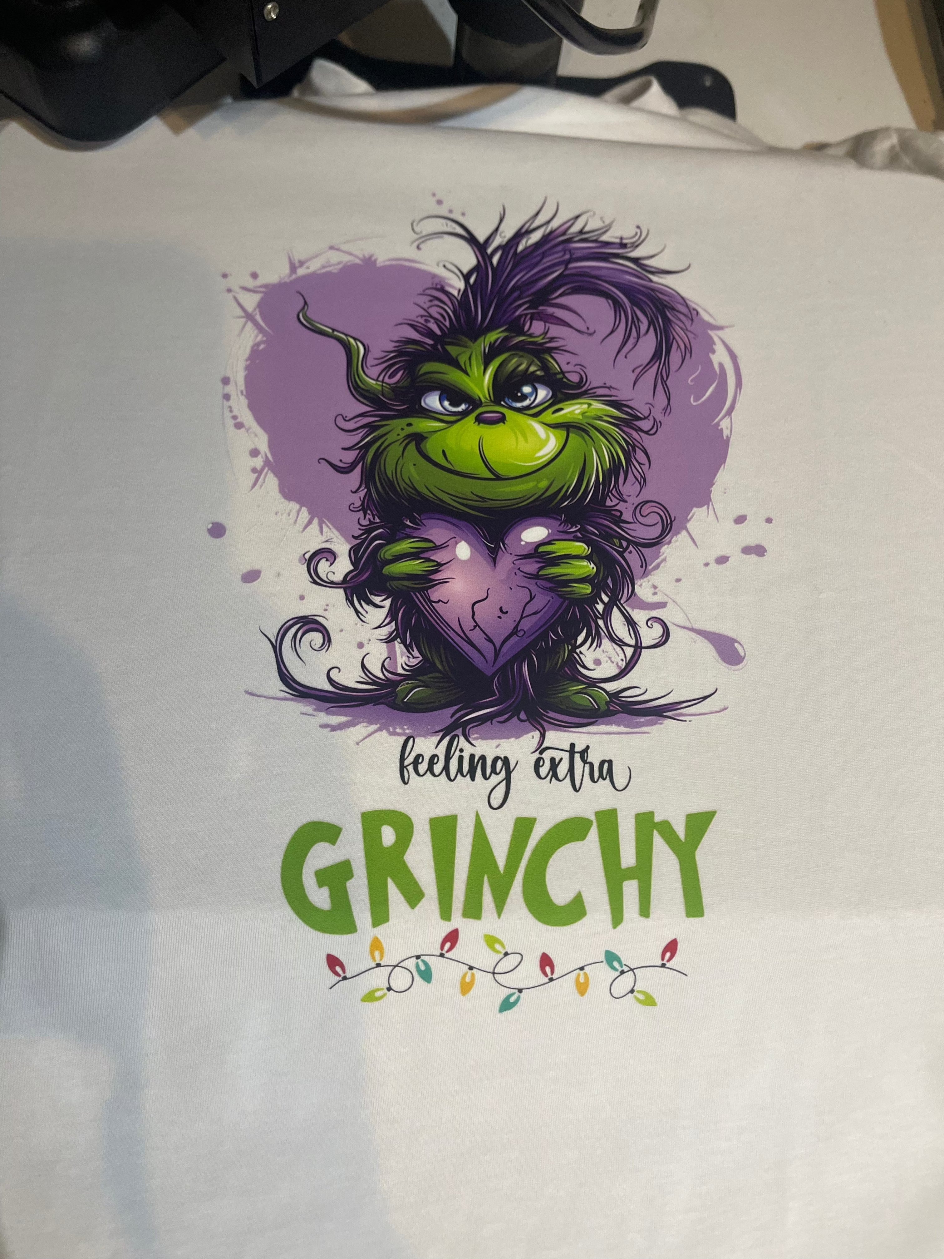 Simpli Must Have TShirt Extra Grinchy Today Purple Heart Tshirt
