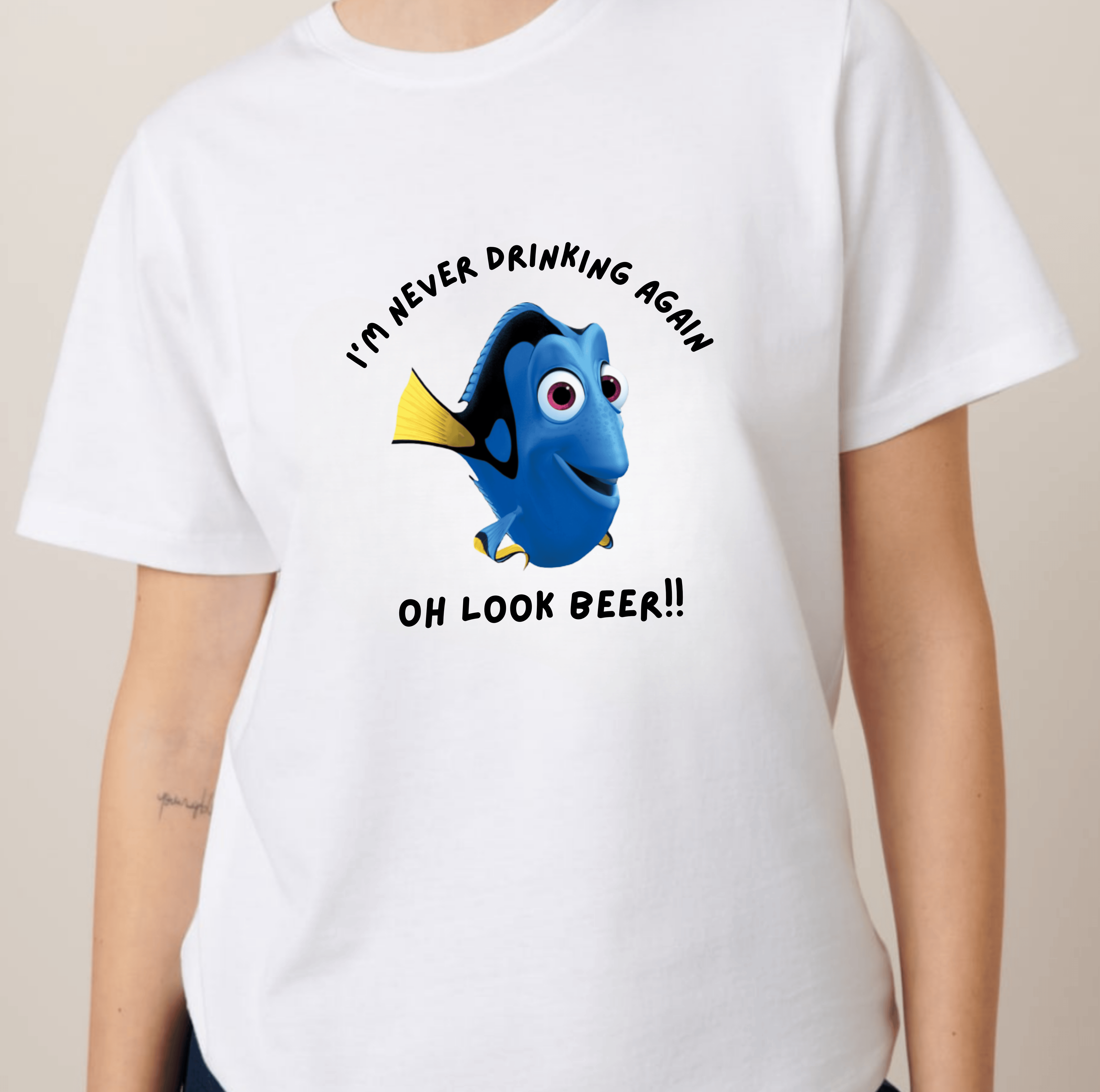 Simpli Must Have Tshirt I'm Never Drinking Again Oh Look Wine Tshirt