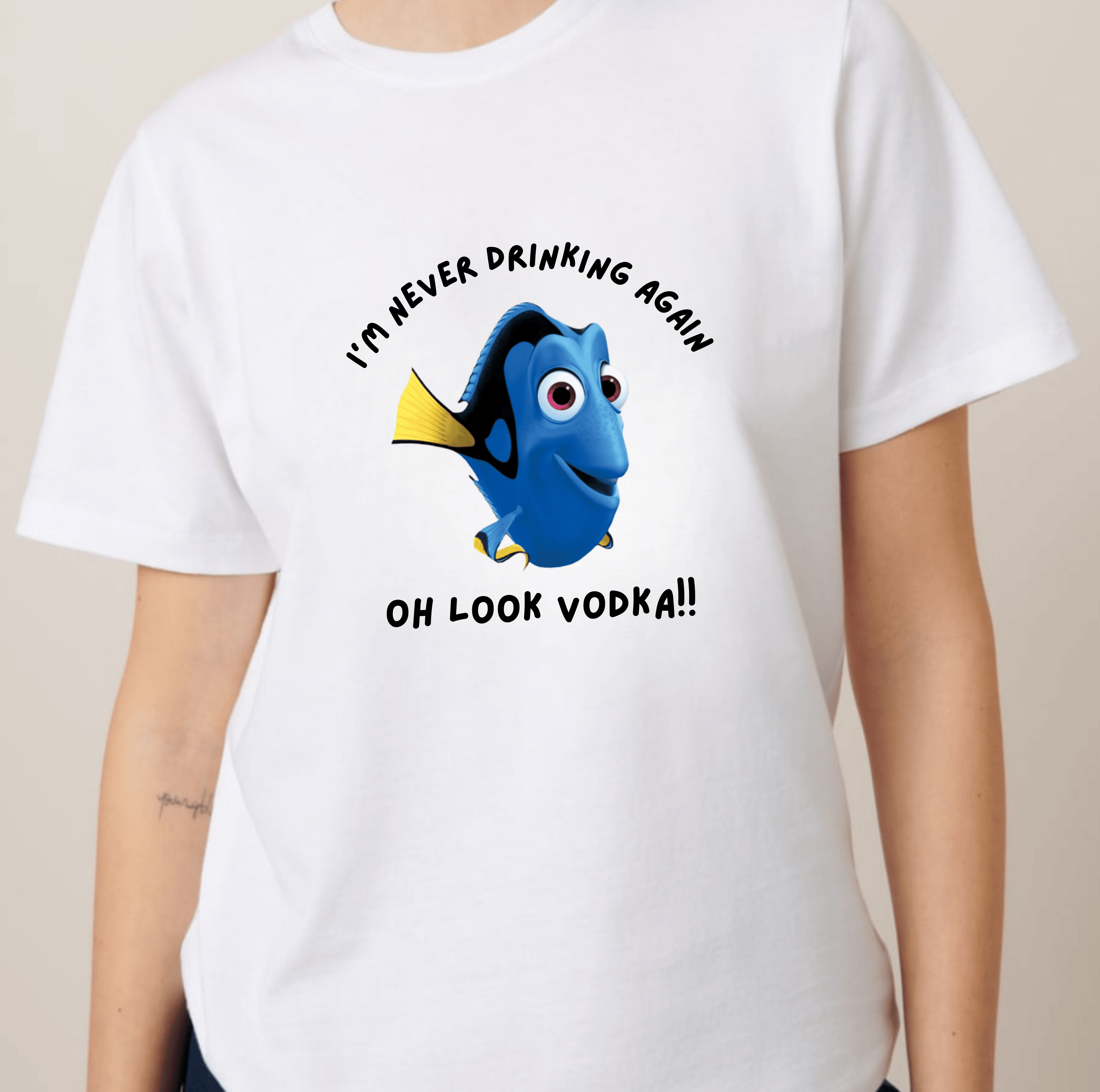 Simpli Must Have Tshirt I'm Never Drinking Again Oh Look Wine Tshirt