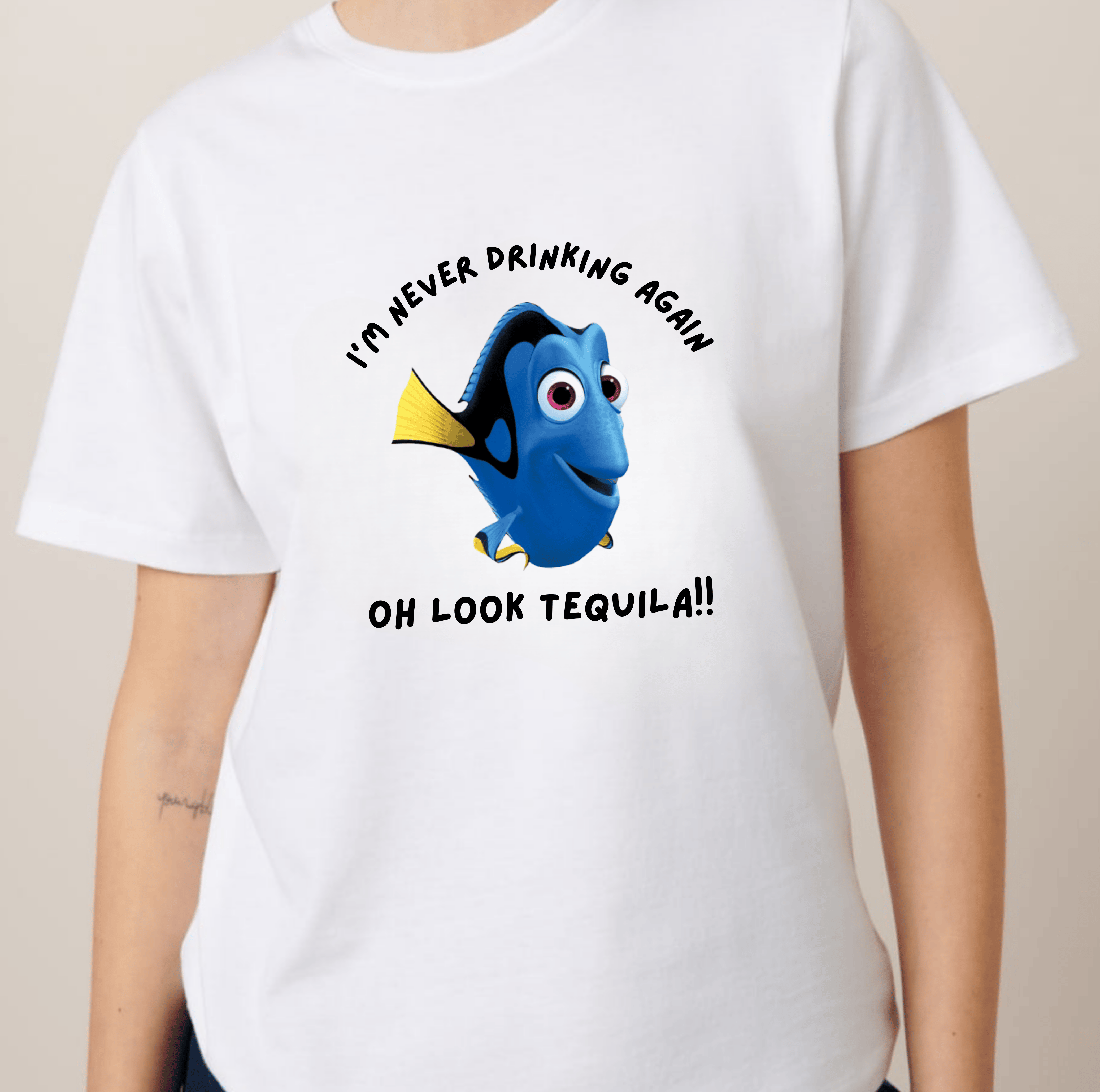 Simpli Must Have Tshirt I'm Never Drinking Again Oh Look Wine Tshirt