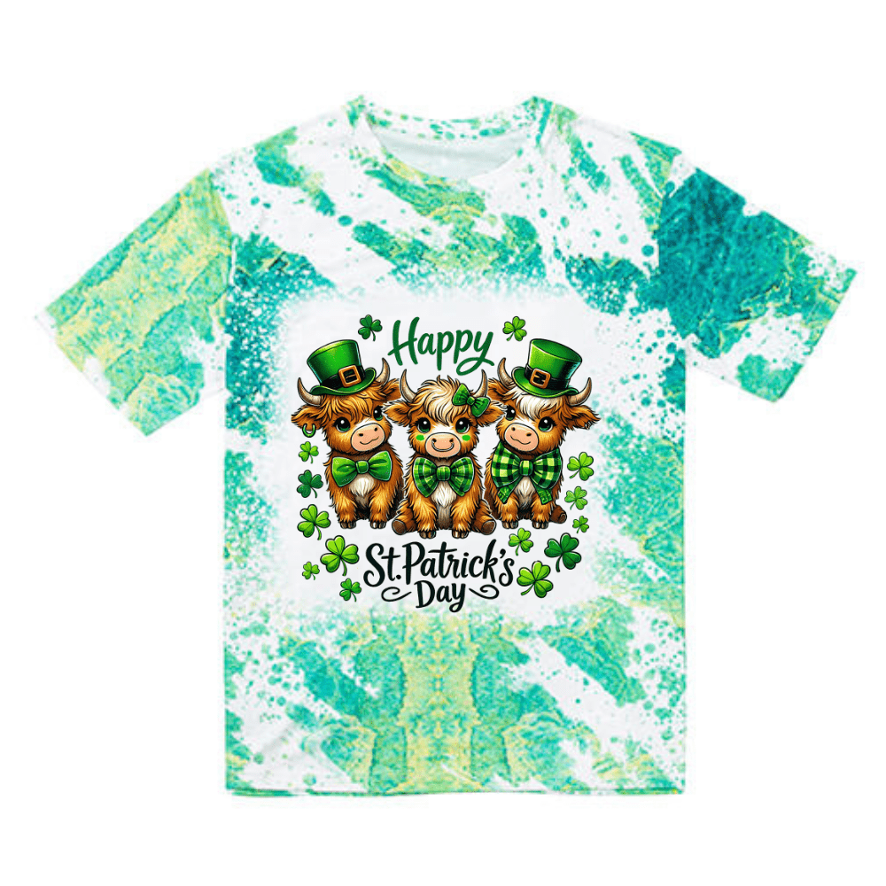 Simpli Must Have Tshirt Lucky Cow St Patricks Day Tshirt - St Paddy's Day Tshirt Cow