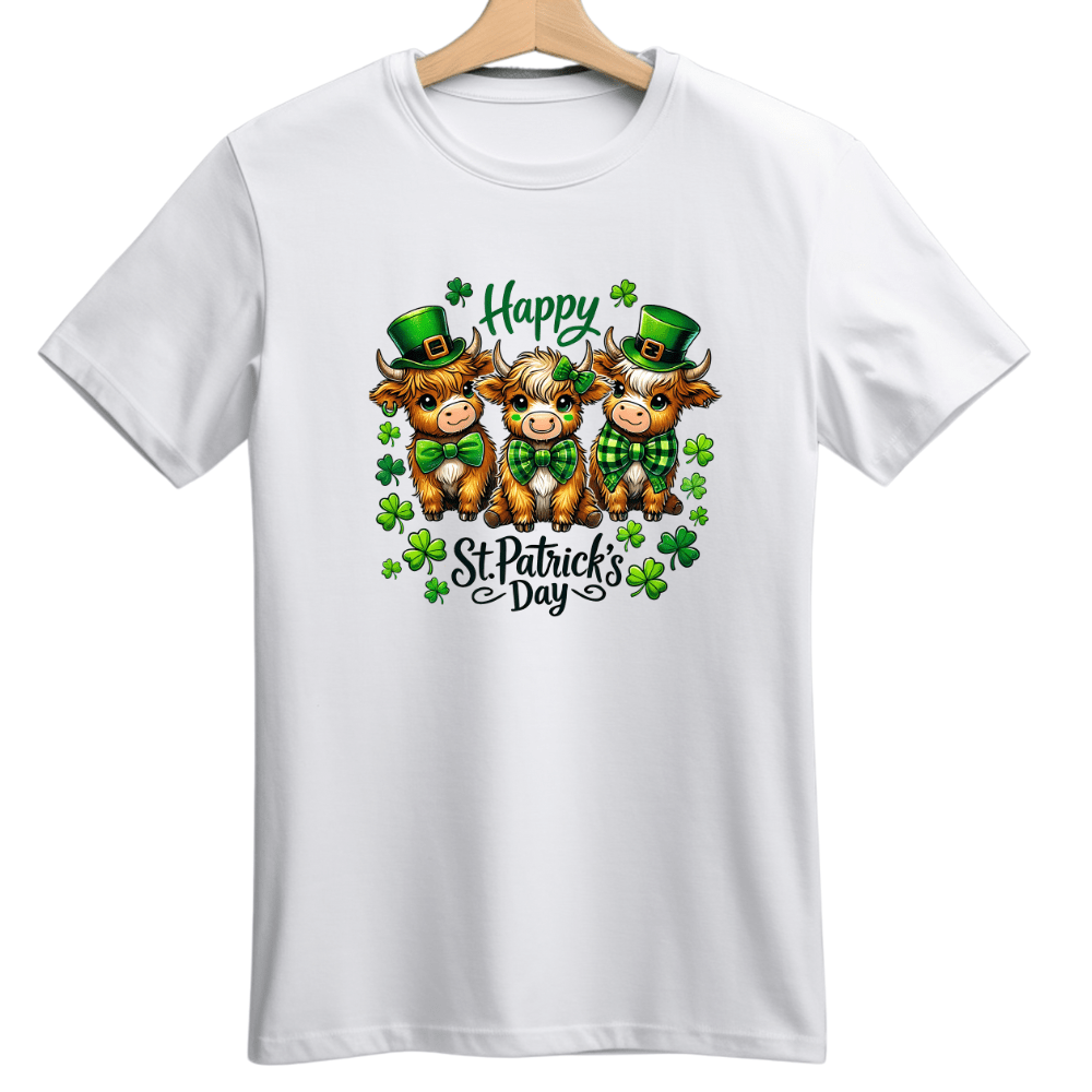 Simpli Must Have Tshirt Lucky Cow St Patricks Day Tshirt - St Paddy's Day Tshirt Cow