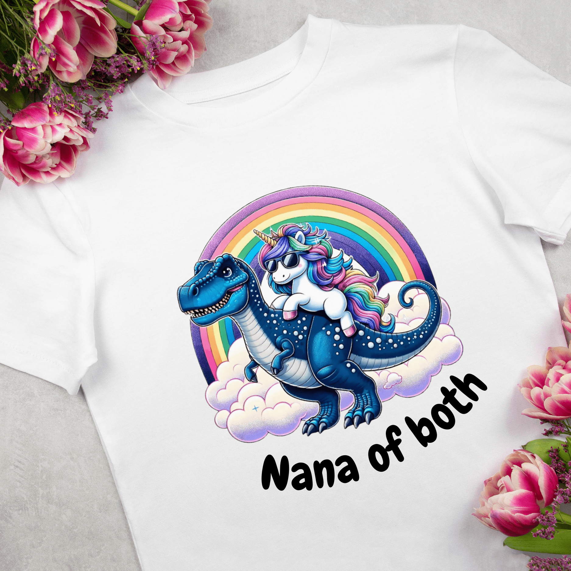 Simpli Must Have Tshirt Nana of Both - Personalise Nan, Nanny, Gran, Gigi etc