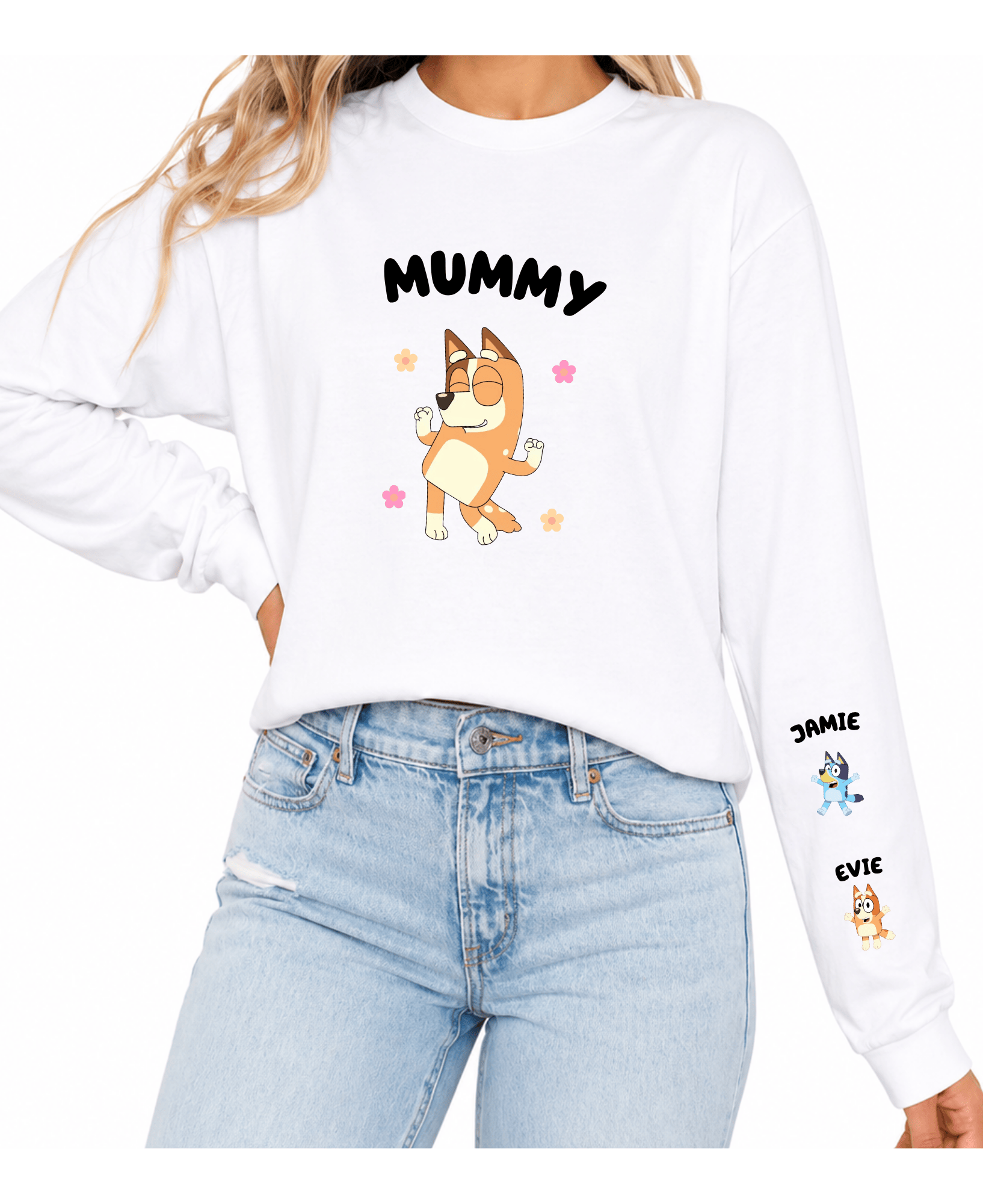 Simpli Must Have TShirt Personalised Bluey Long Sleeve TShirt
