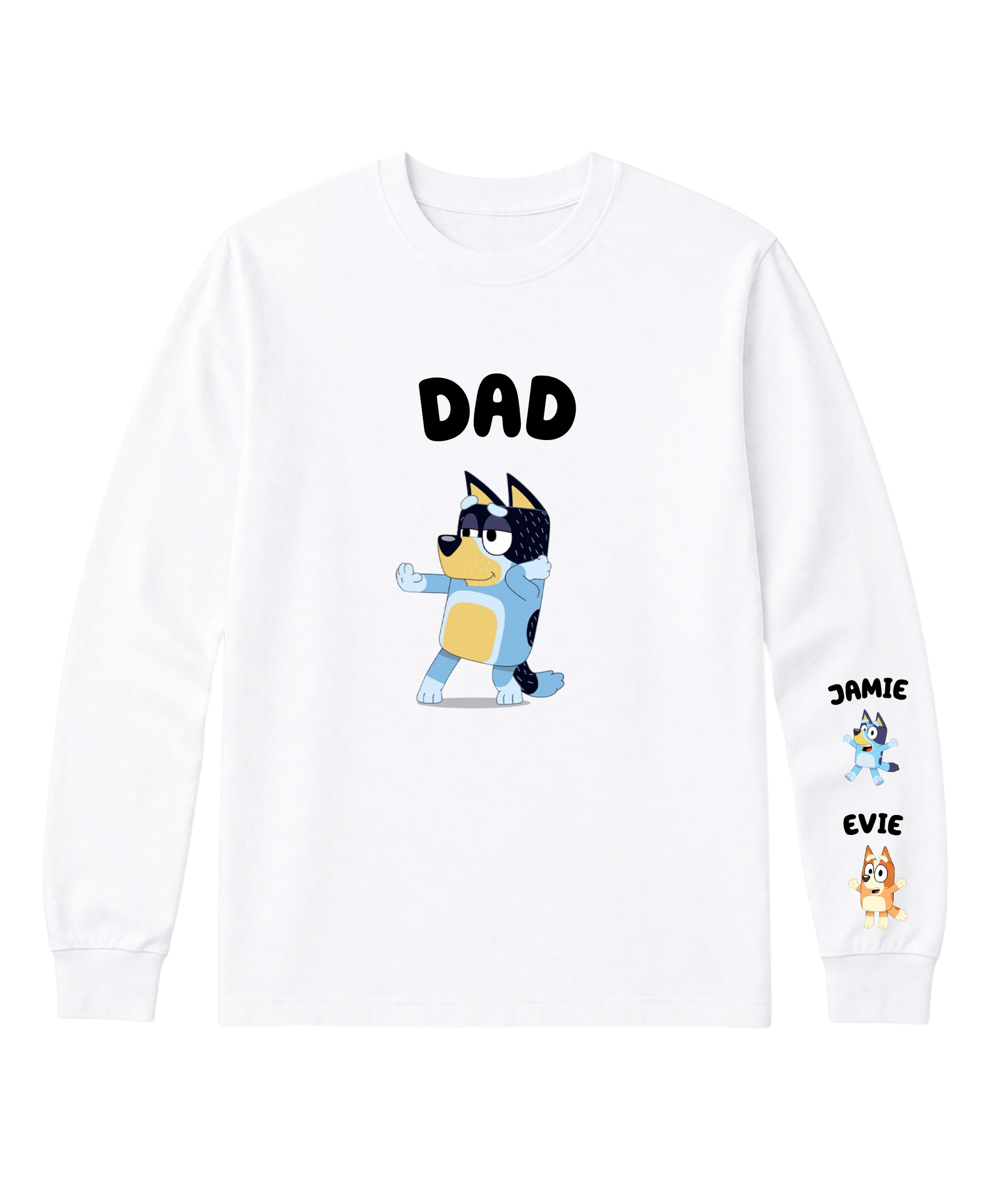 Simpli Must Have TShirt Personalised Bluey Long Sleeve TShirt