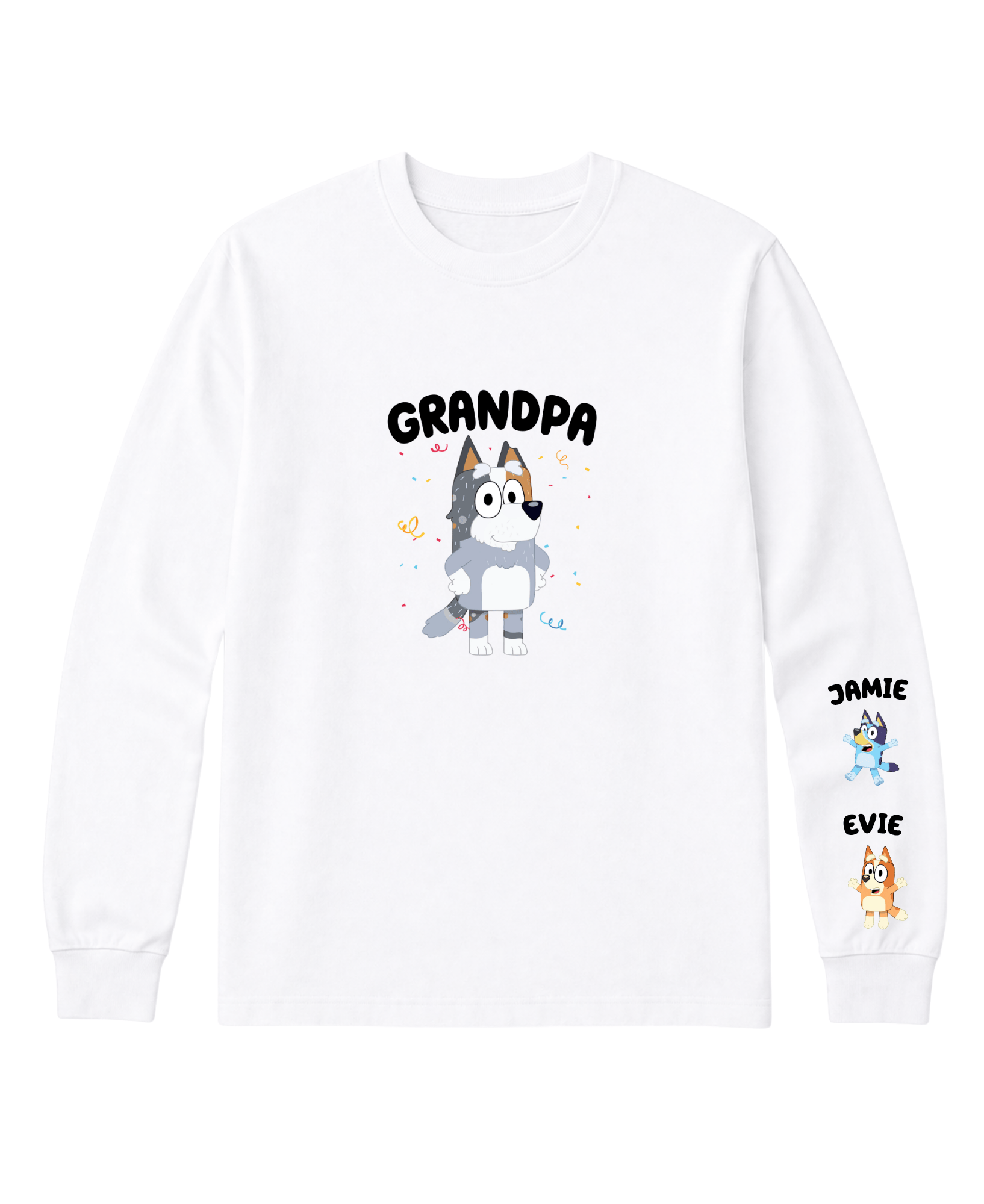 Simpli Must Have TShirt Personalised Bluey Long Sleeve TShirt