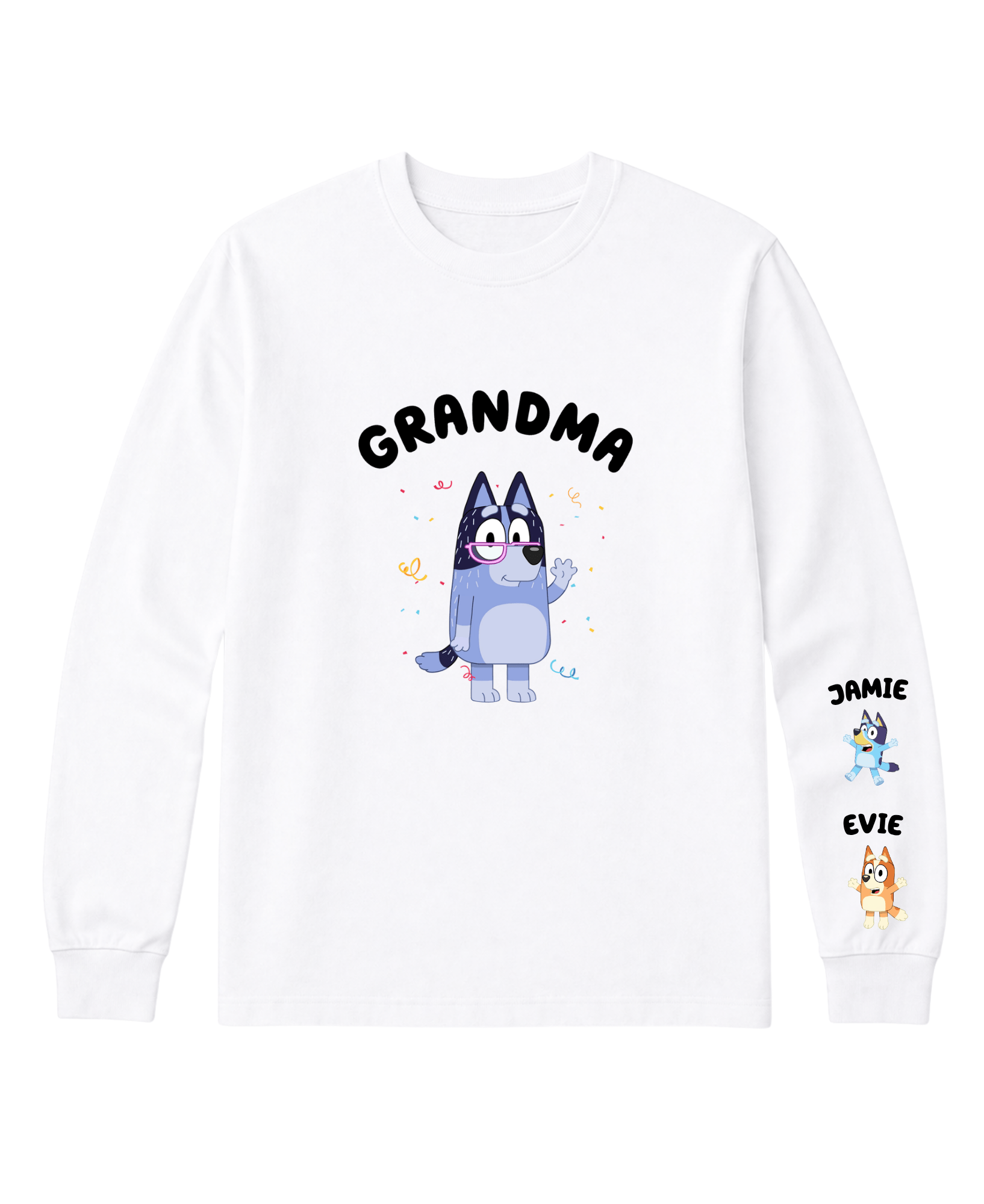 Simpli Must Have TShirt Personalised Bluey Long Sleeve TShirt