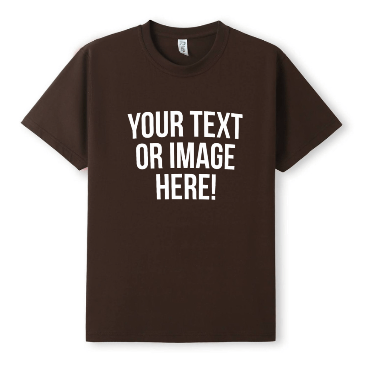Simpli Must Have TShirt Personalised Custom Print Brown Tshirts - Personalise with your design