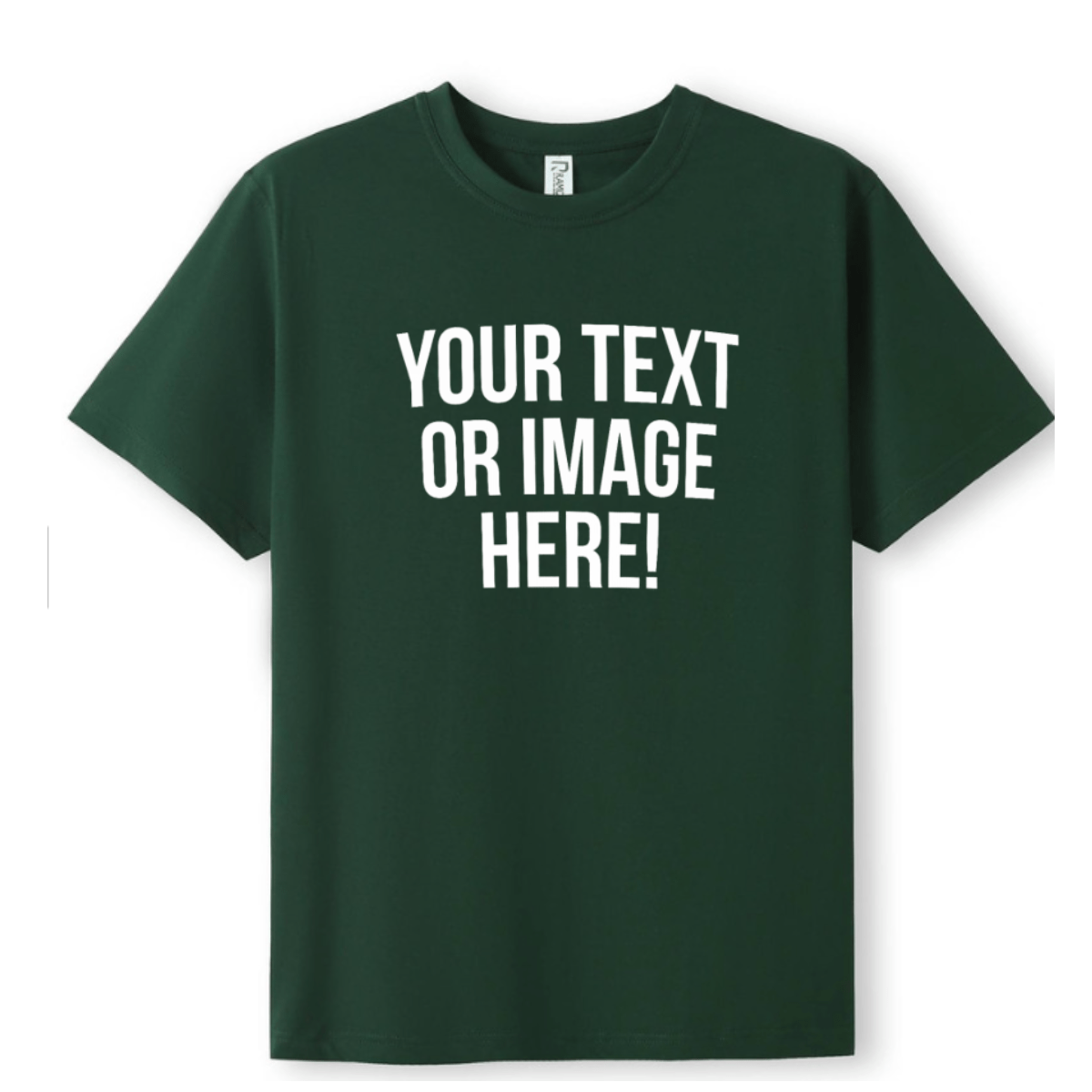 Simpli Must Have TShirt Personalised Custom Print Dark Green Tshirts - Personalise with your design